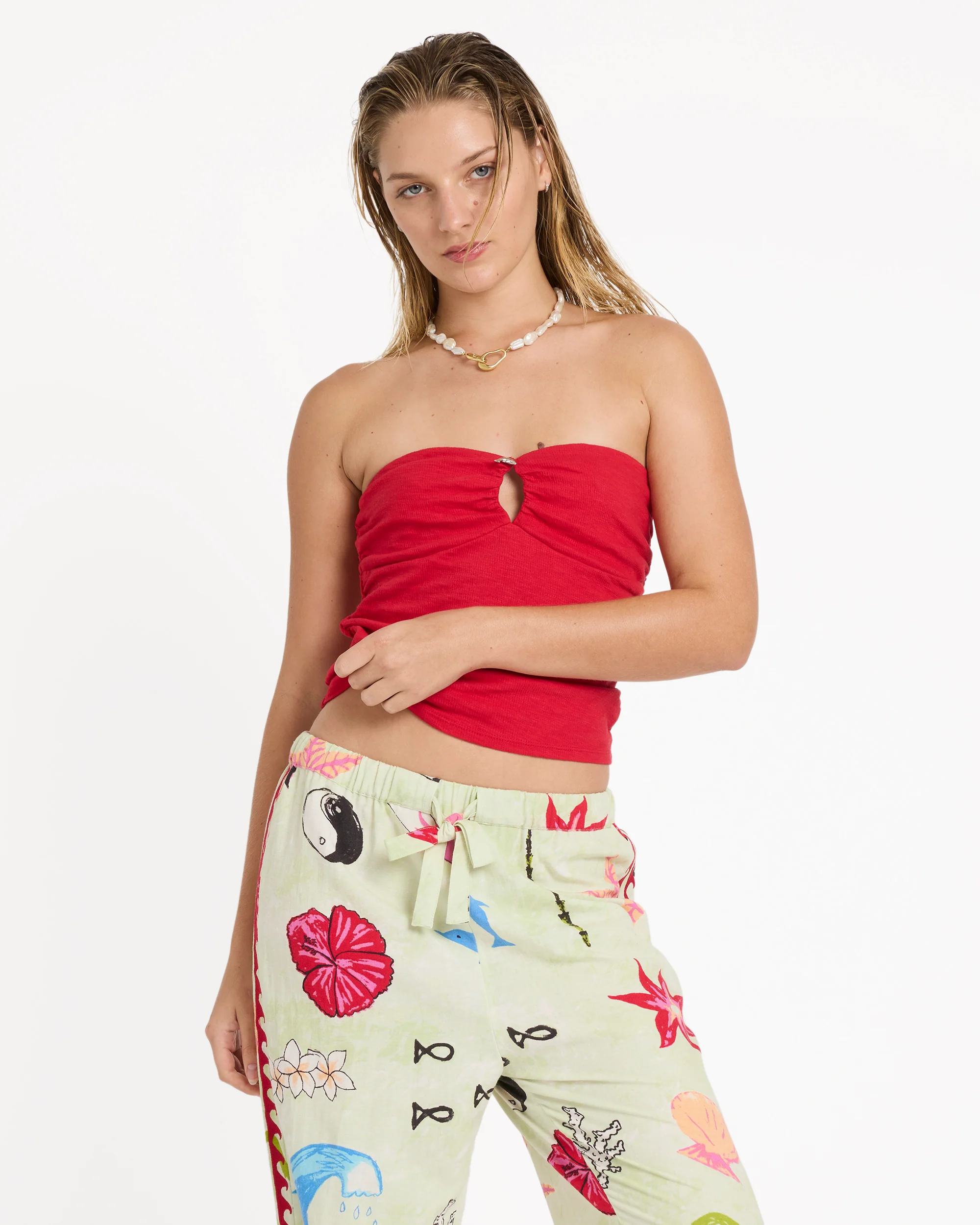 Womens Lottie Hall Splasher Knit Tube Top - Image 2