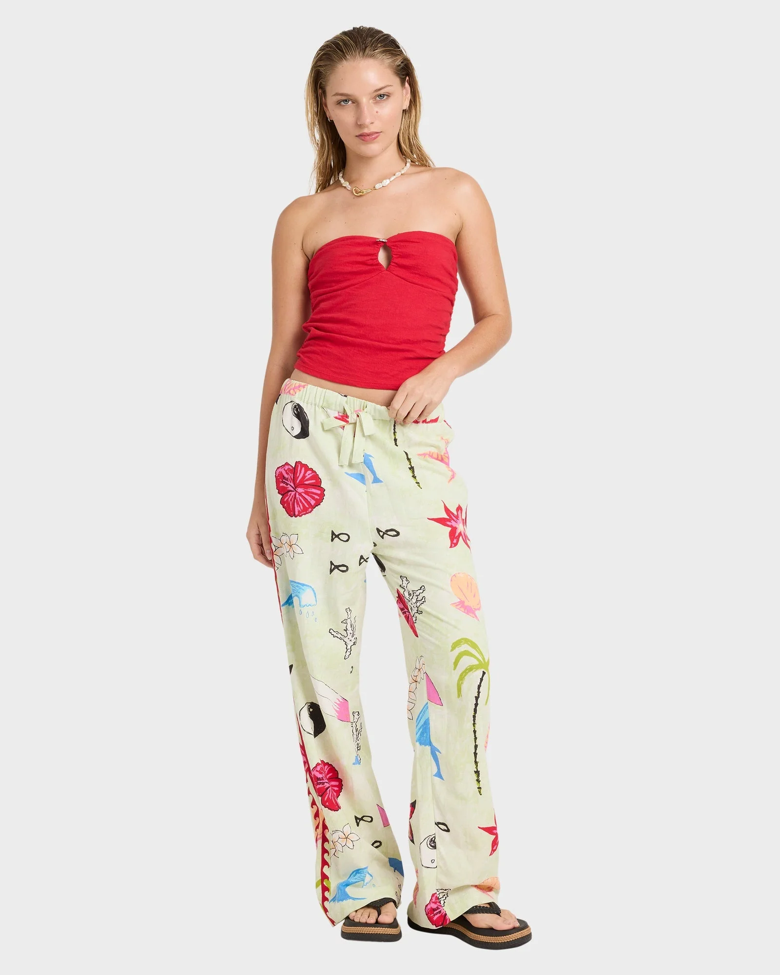 Womens Lottie Hall Elastic Pants - Image 2