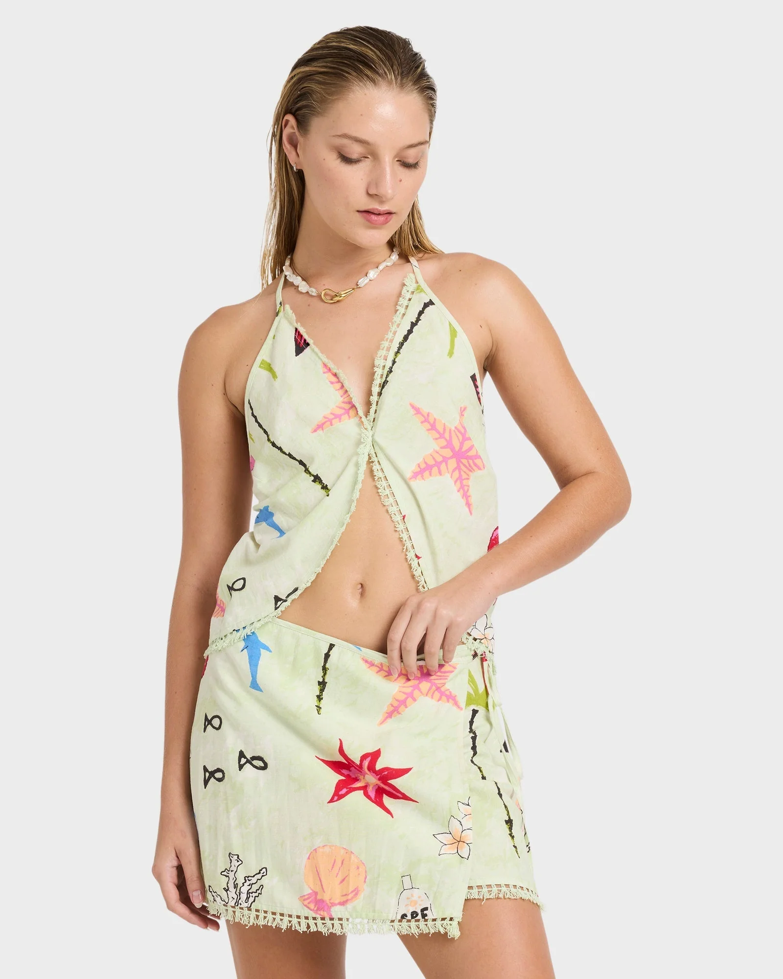 Womens Lottie Hall Woven Tank Top - Image 2