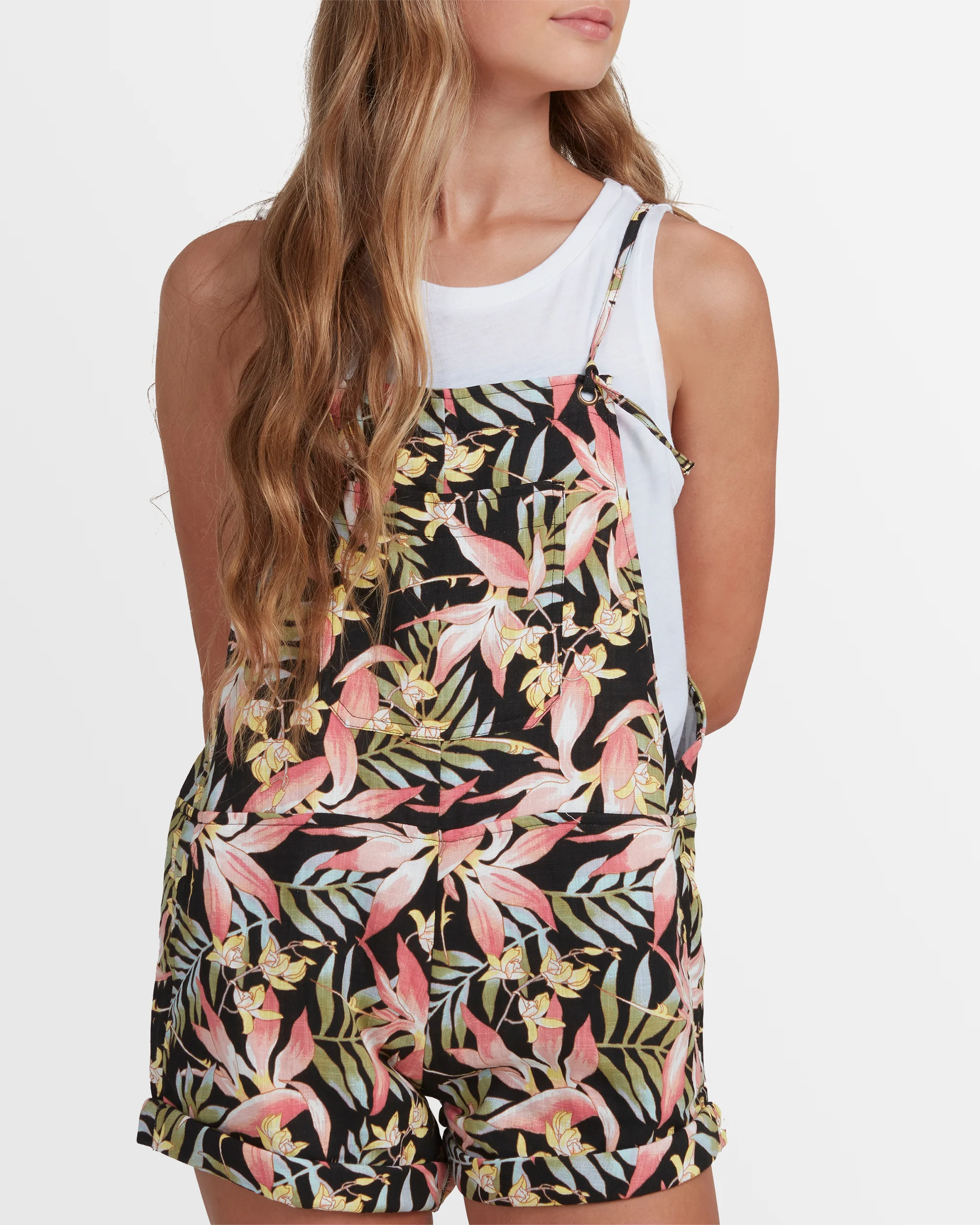 Girls 4-14 Love Palms Montana Playsuit - Image 5