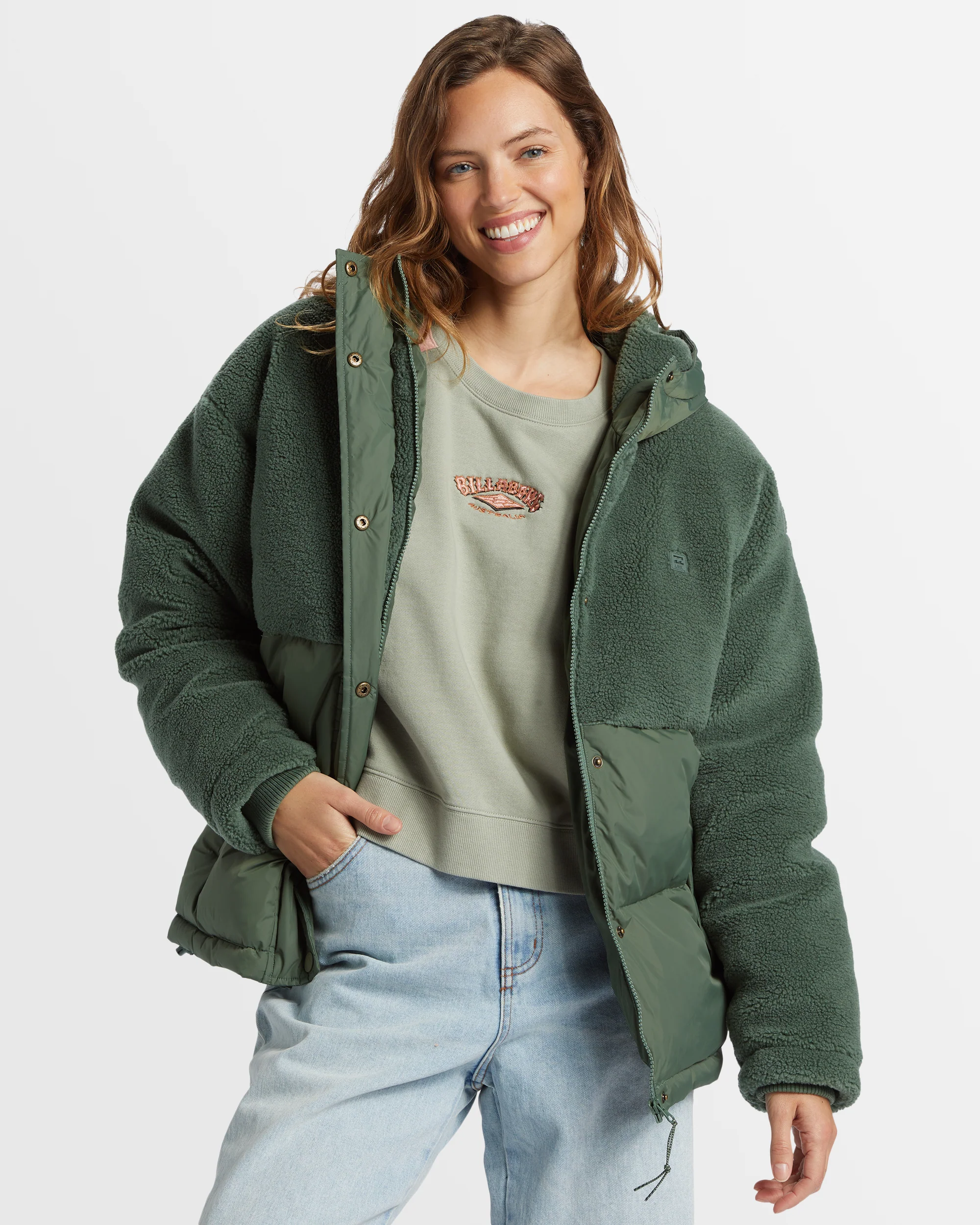 Womens Love Trip Puffer Jackets - Image 2