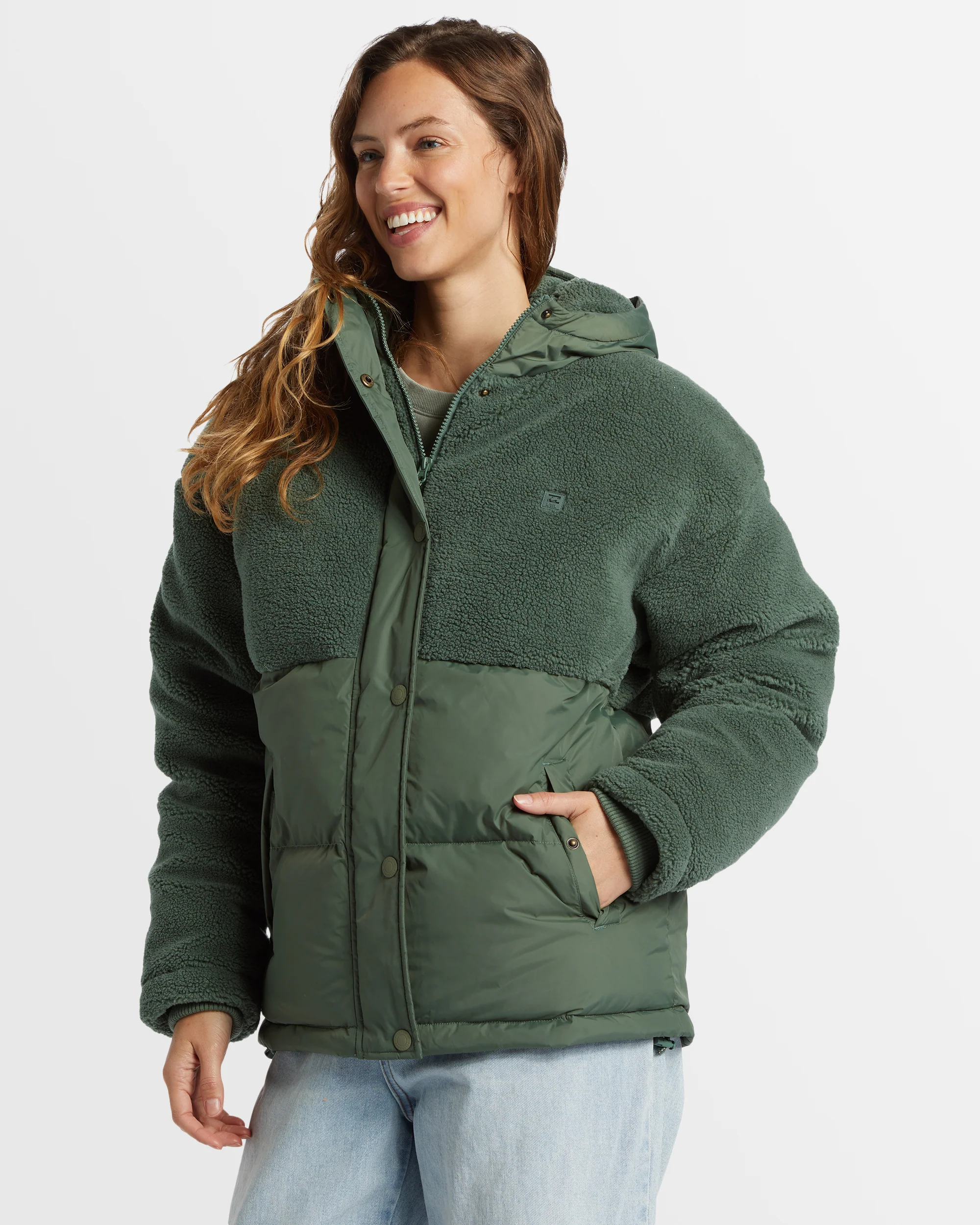 Womens Love Trip Puffer Jackets - Image 3