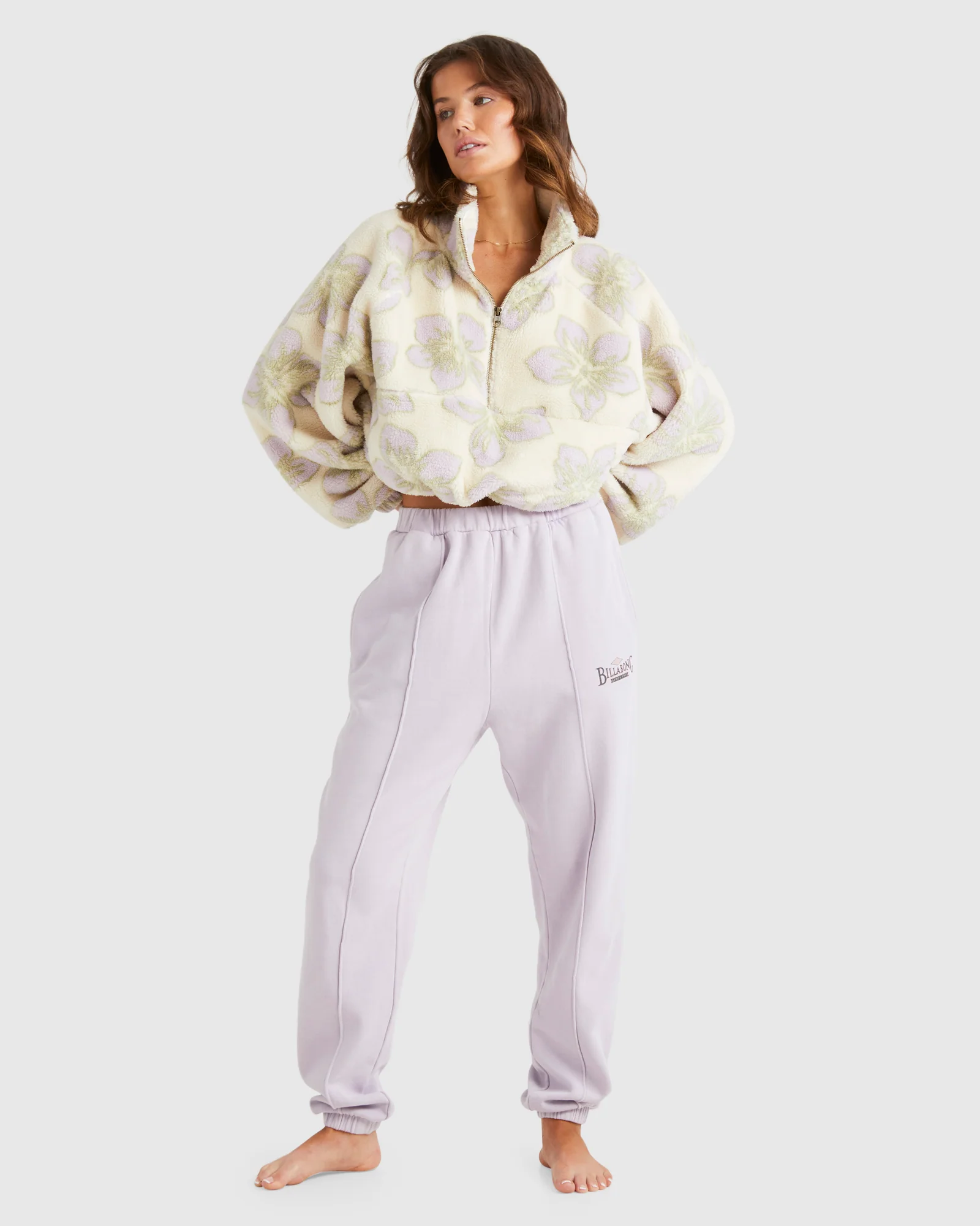 Womens Lovin Life Half Zip Fleece Pullover - Image 5