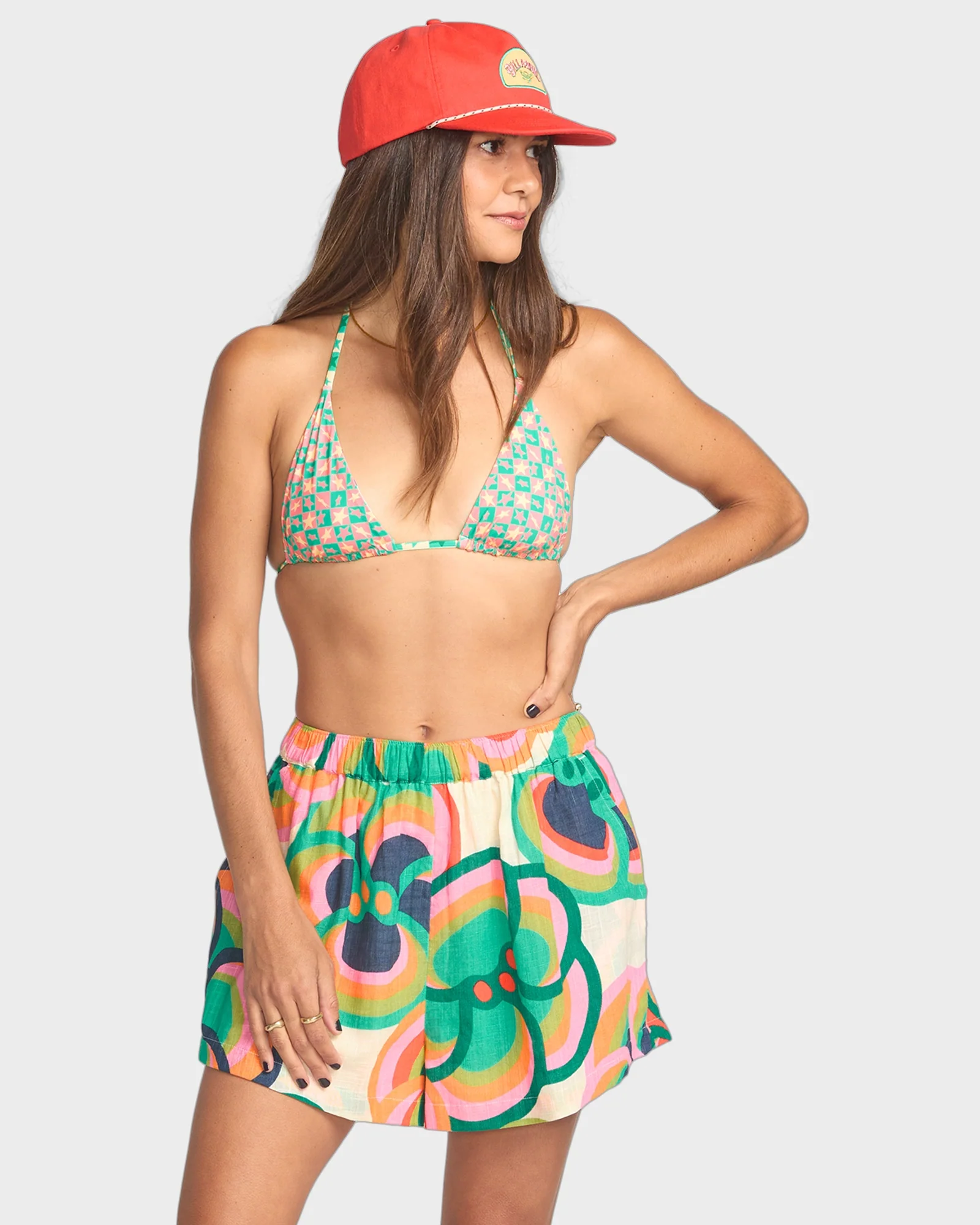 Womens Mami Wata Elastic Waist Shorts - Image 2