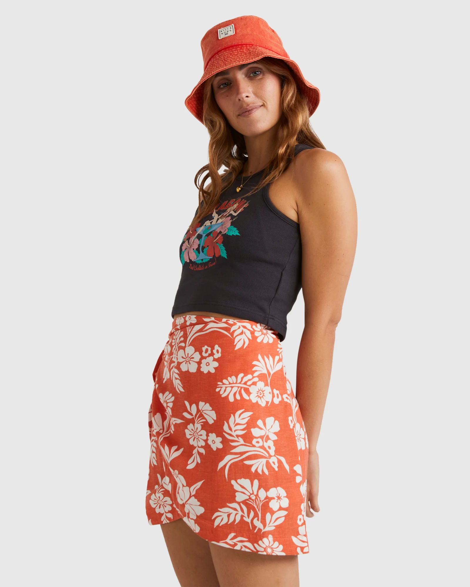 Womens Margi Parti Crop Tank Top - Image 2