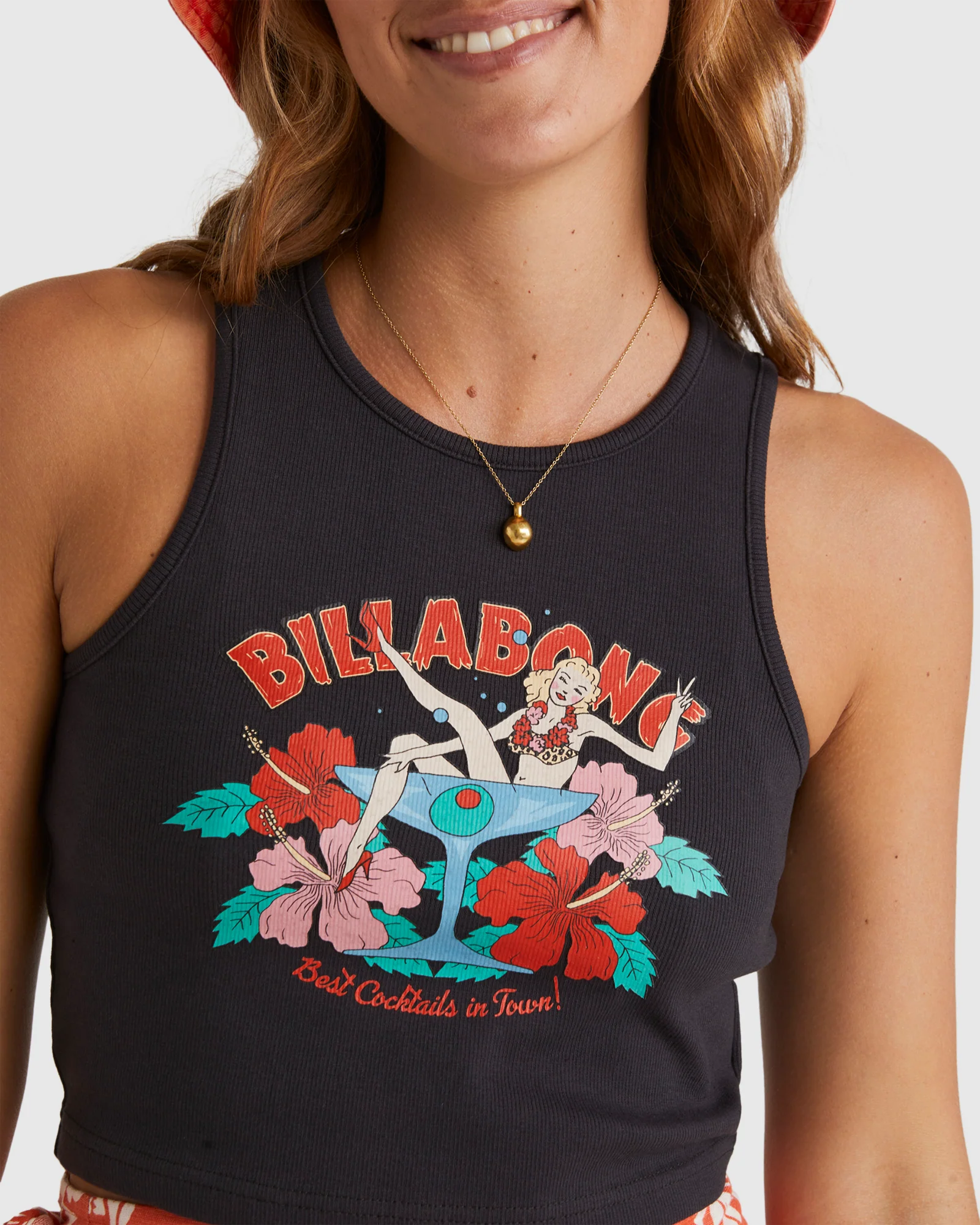 Womens Margi Parti Crop Tank Top - Image 4