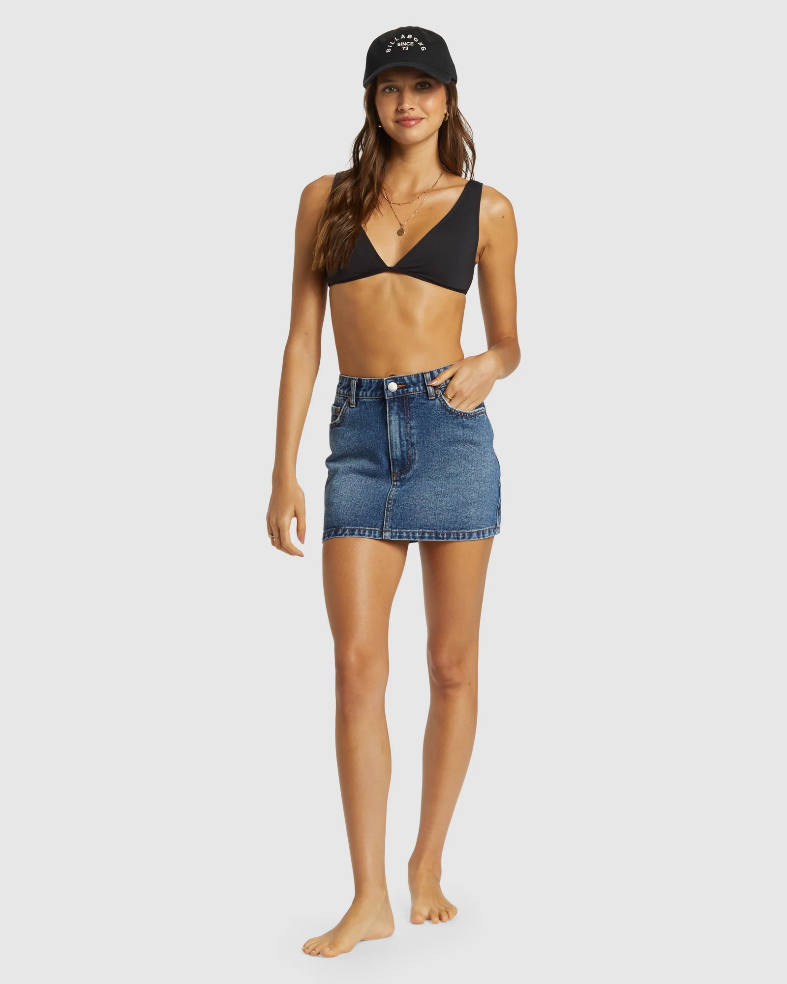 Womens Marina Denim Skirt - Image 5