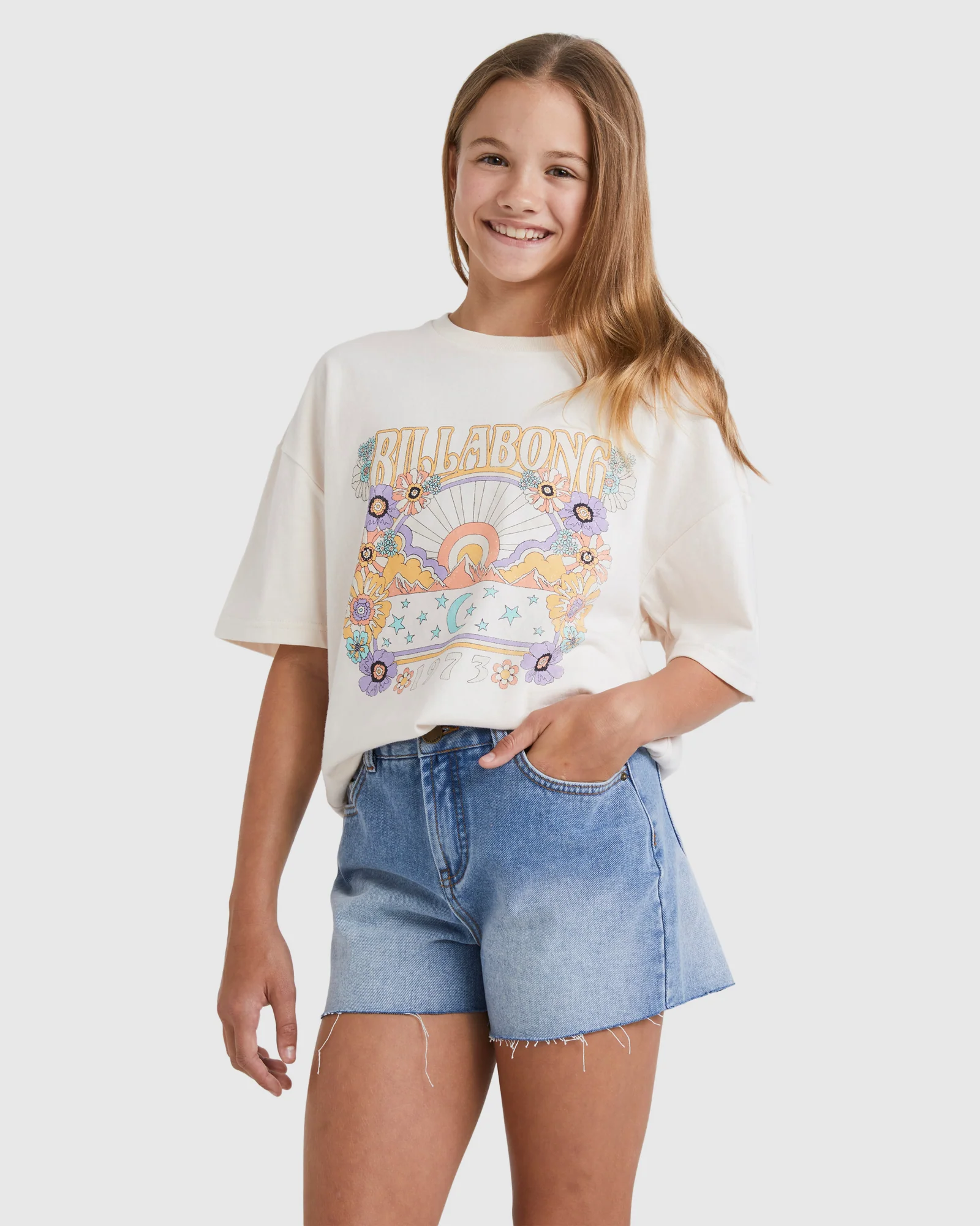 Girls 6-14 Miley Denim Shorts - Image 2