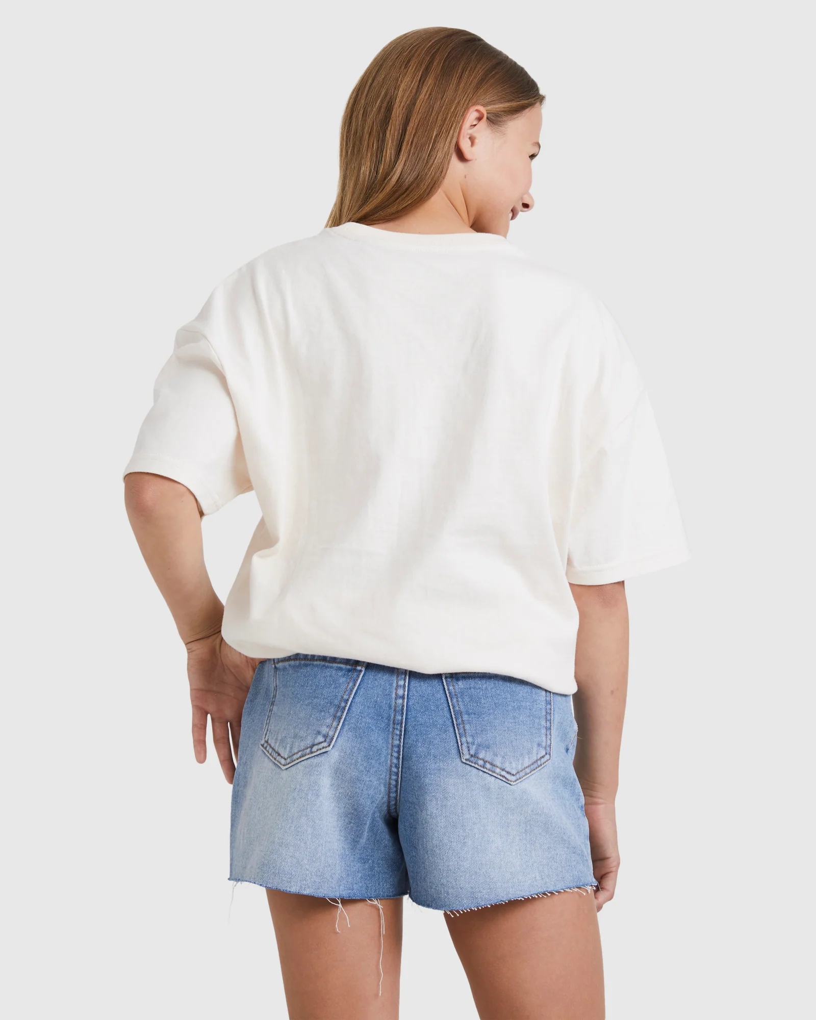Girls 6-14 Miley Denim Shorts - Image 3