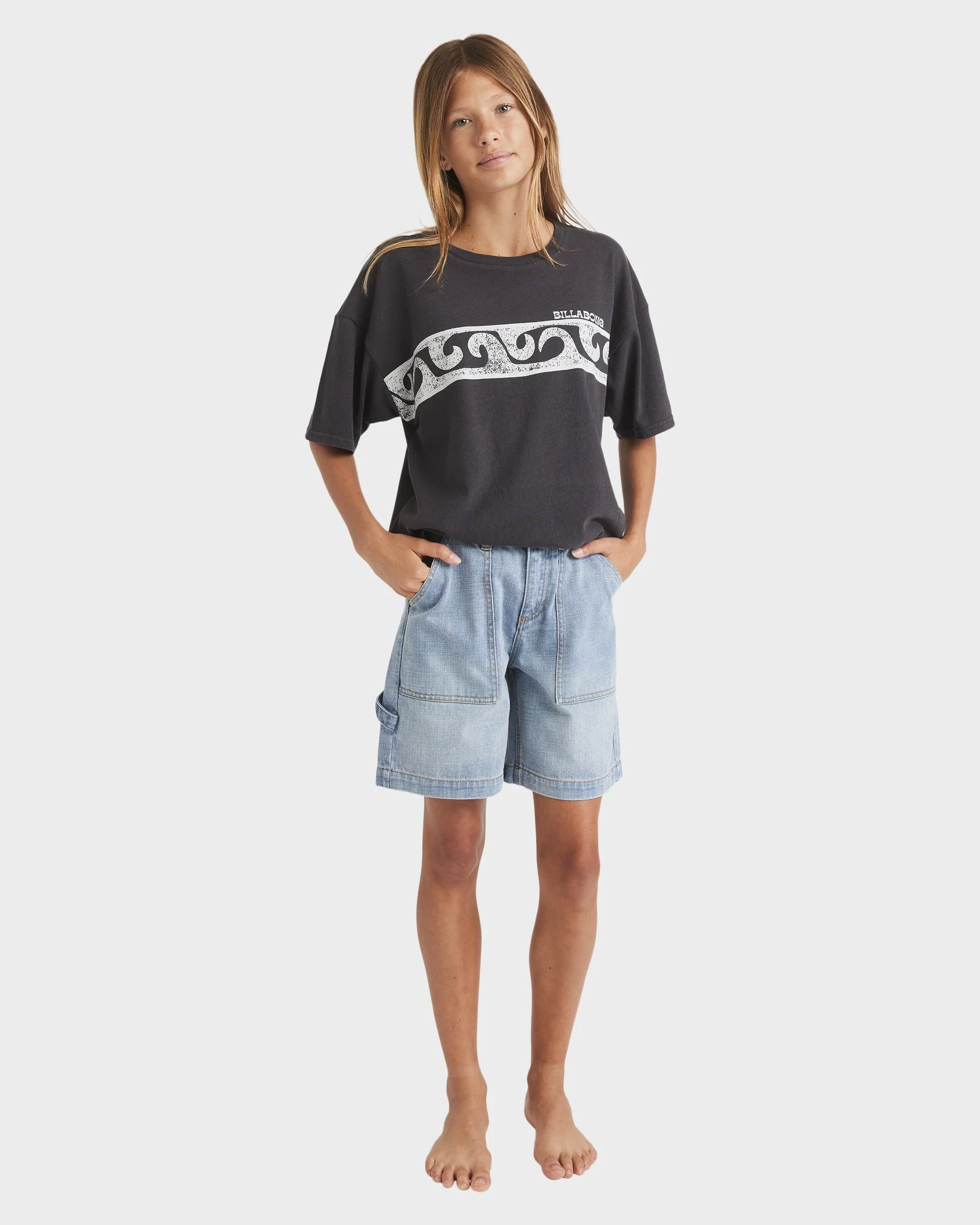 Girls 6-14 Mindy Denim Shorts - Image 5