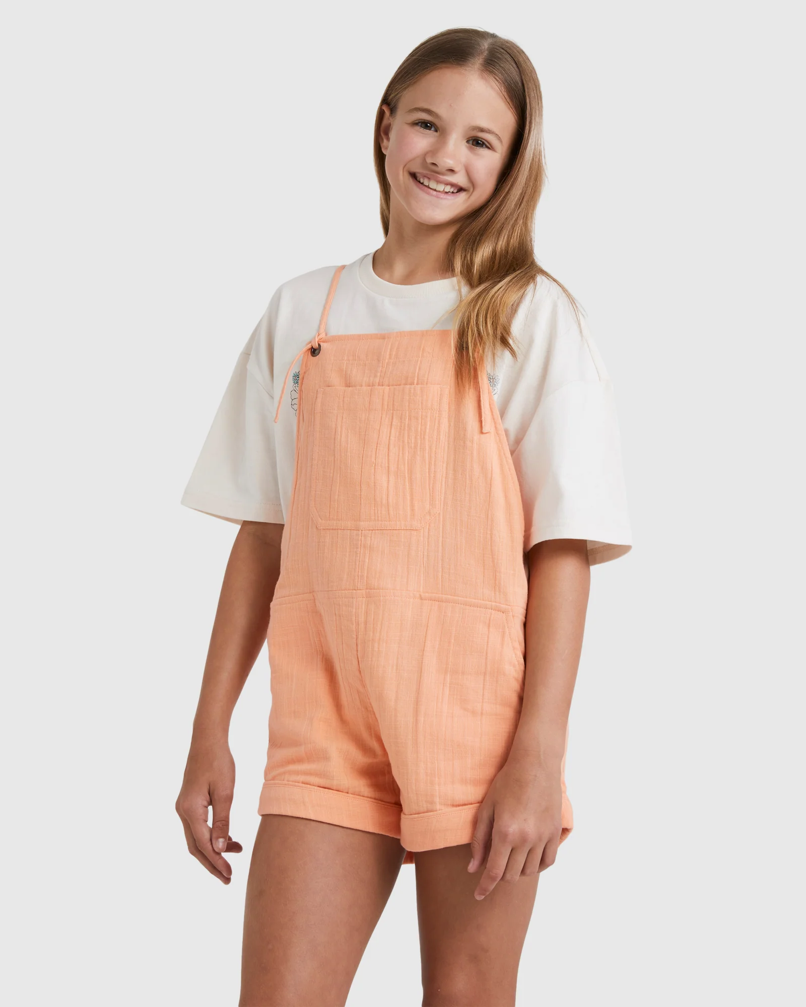 Girls 6-14 Montana Dungaree Playsuit - Image 2