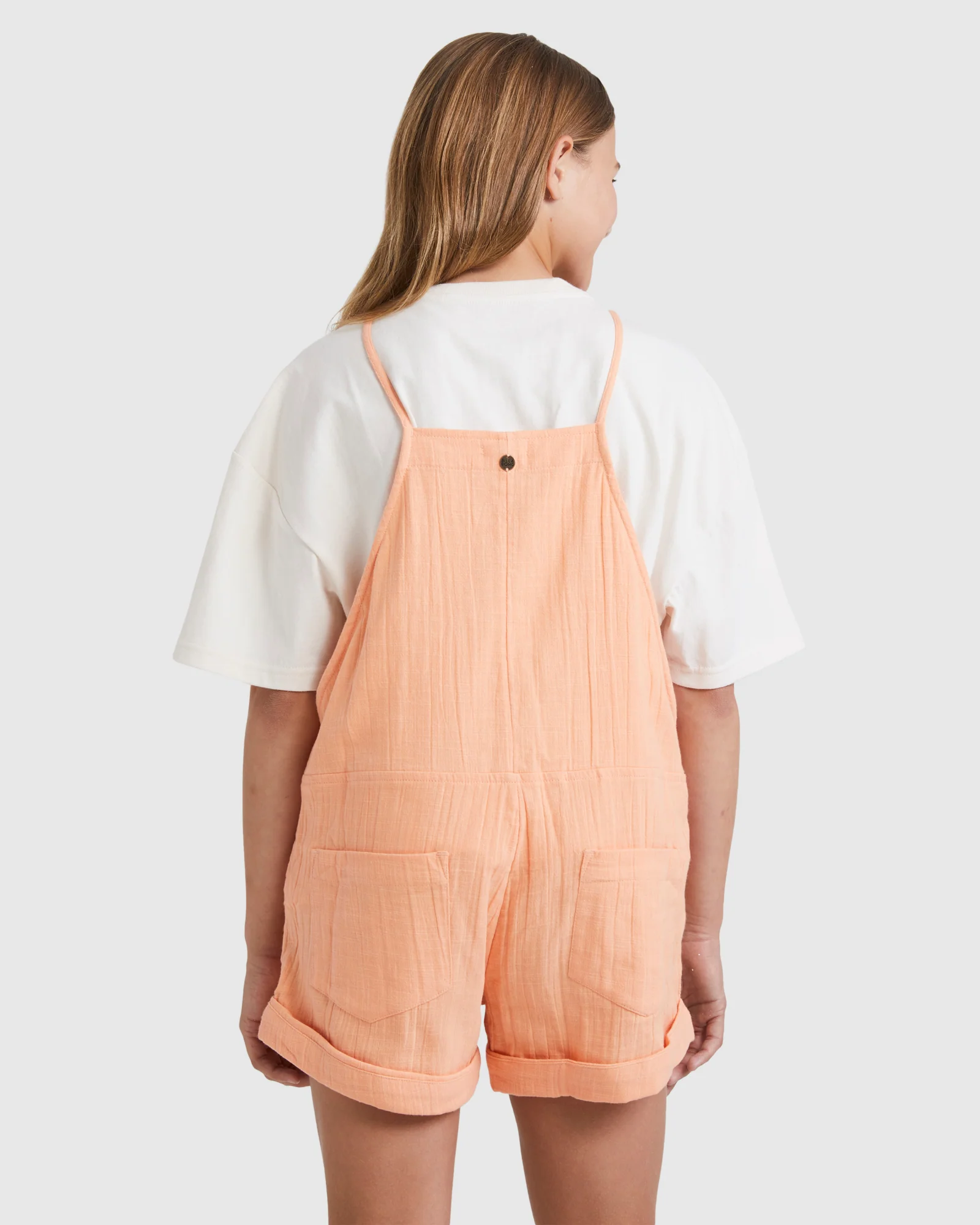 Girls 6-14 Montana Dungaree Playsuit - Image 3