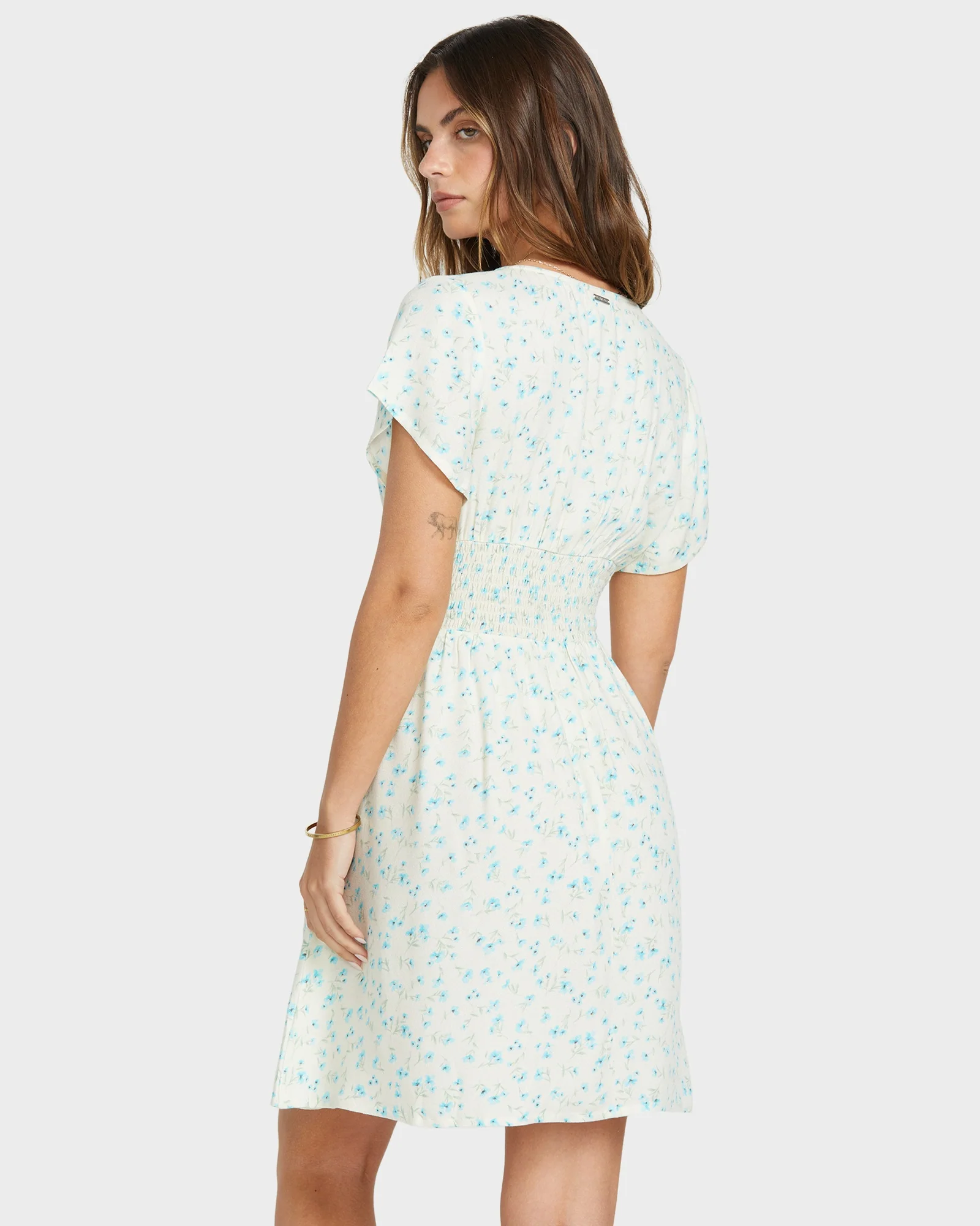Womens Morning Sky Mini Dress - Image 3