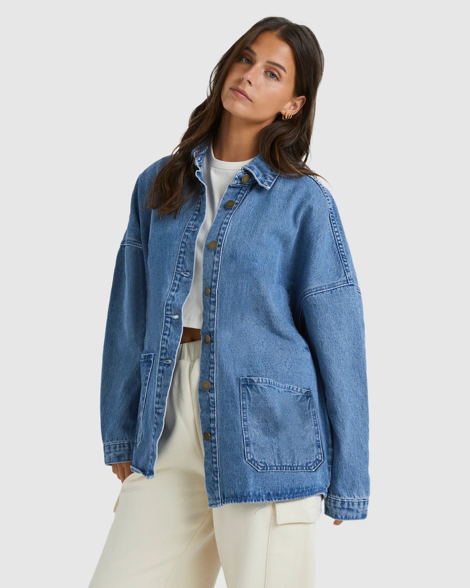 Womens My Go To Denim Jacket - Image 2