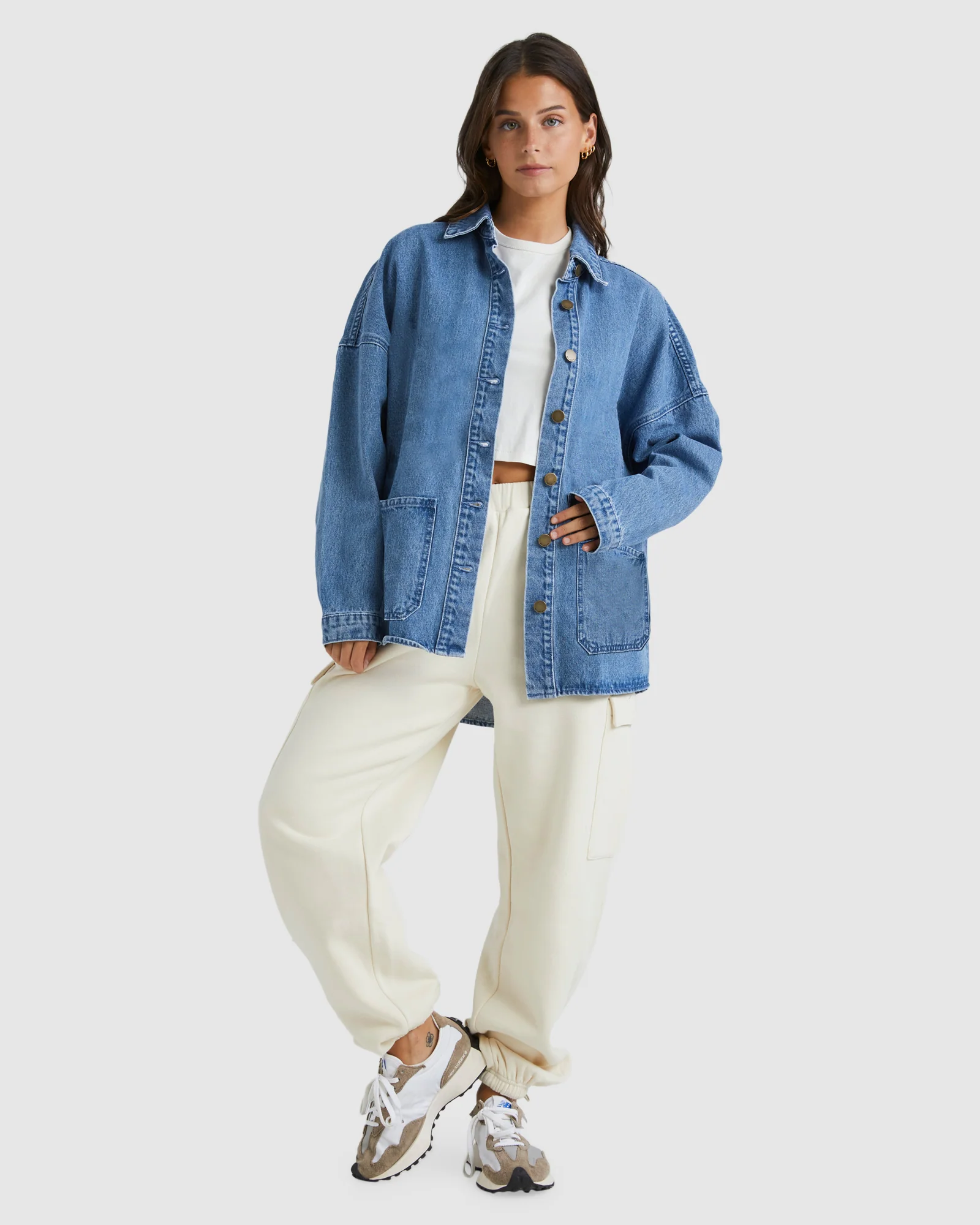 Womens My Go To Denim Jacket - Image 5