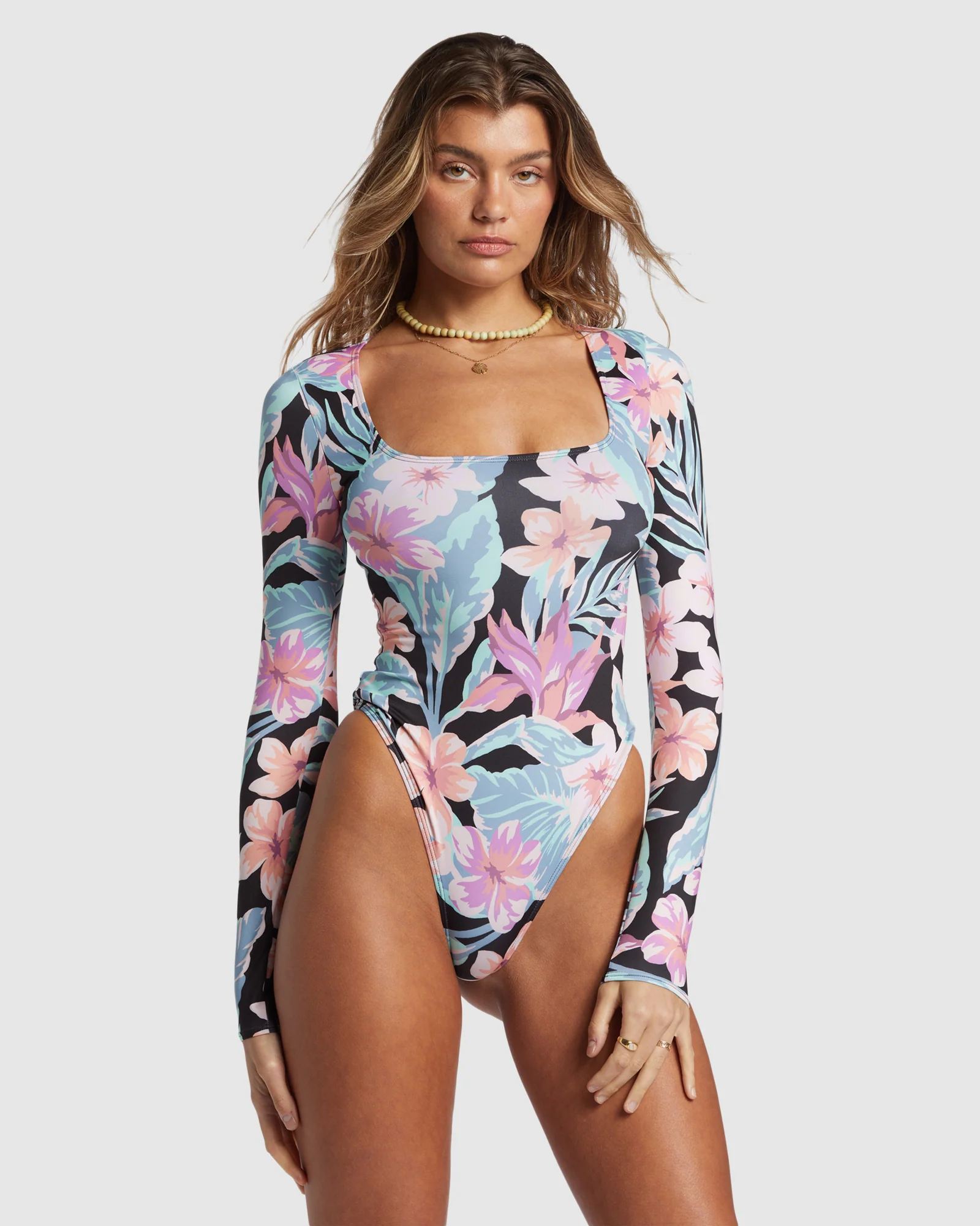 Womens Nights In Paradise Long Sleeve Rash Vest - Image 2