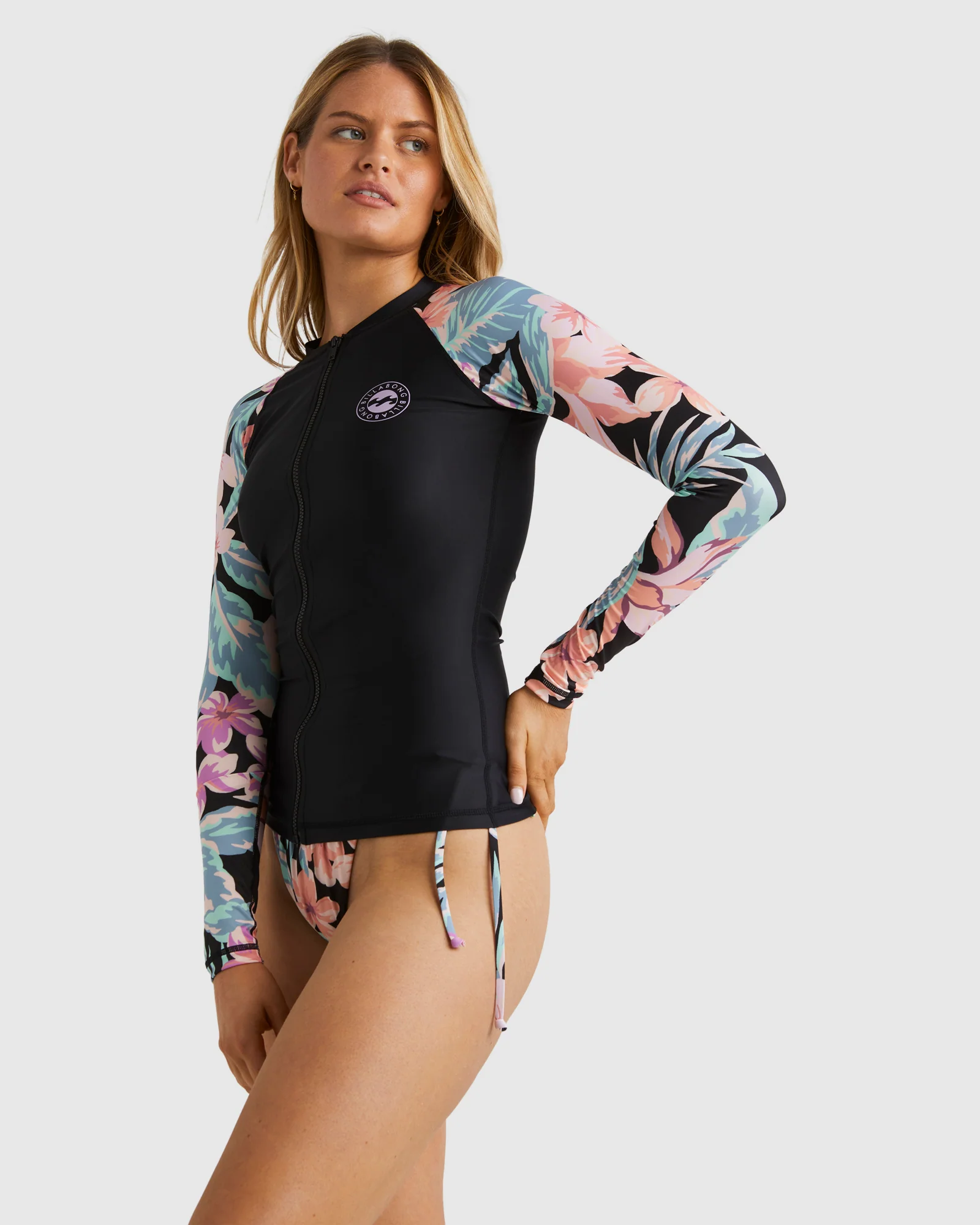 Womens Nights In Paradise Pipa Long Sleeve Rash Vest - Image 2