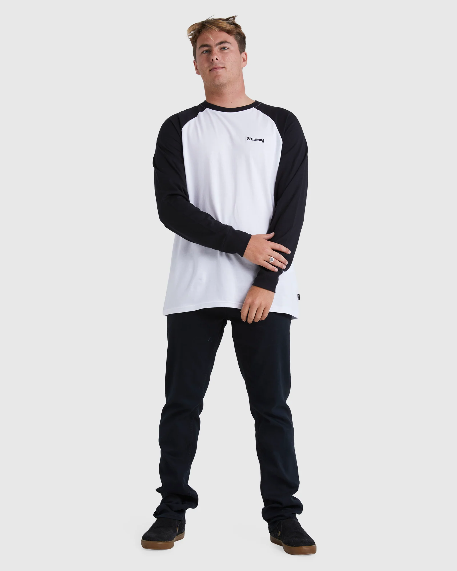 Mens Nineteenth  Long Sleeve Raglan T-Shirt - Image 5