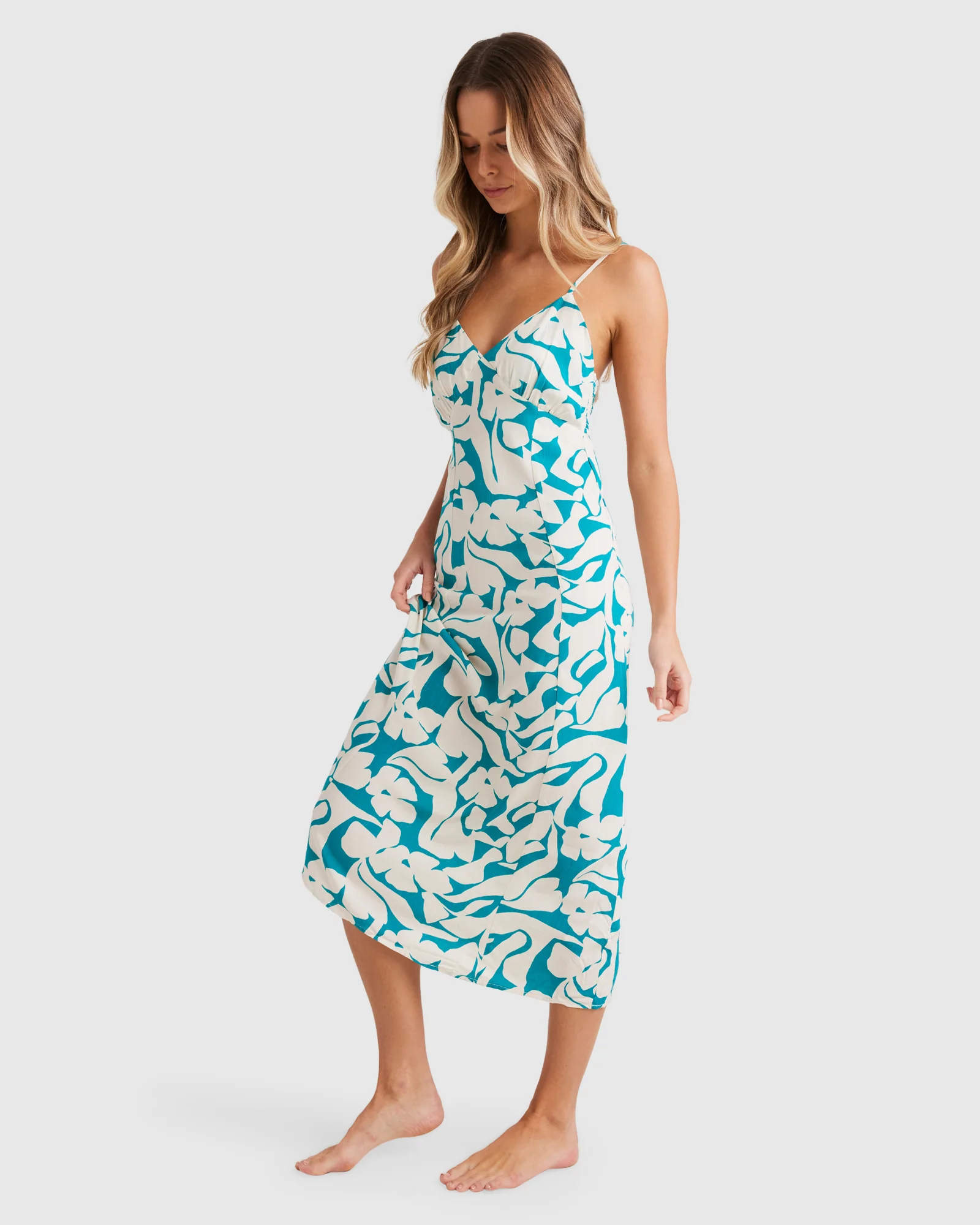 Womens Not A Sol Midi Dress - Image 2