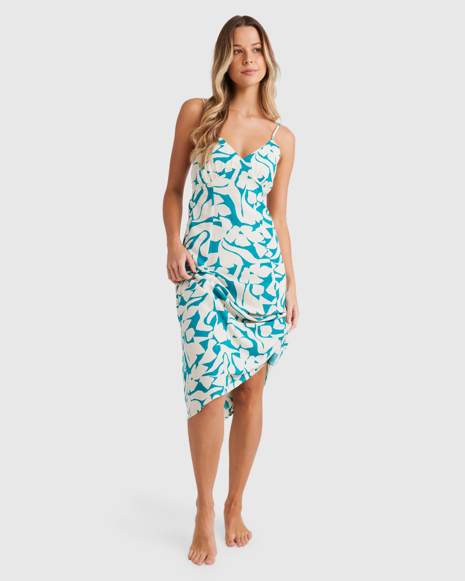 Womens Not A Sol Midi Dress - Image 5