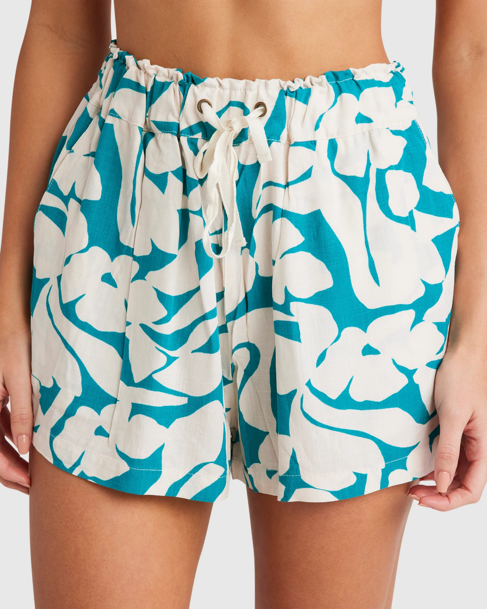 Womens Not A Sol Remi Elastic Waist Shorts - Image 4