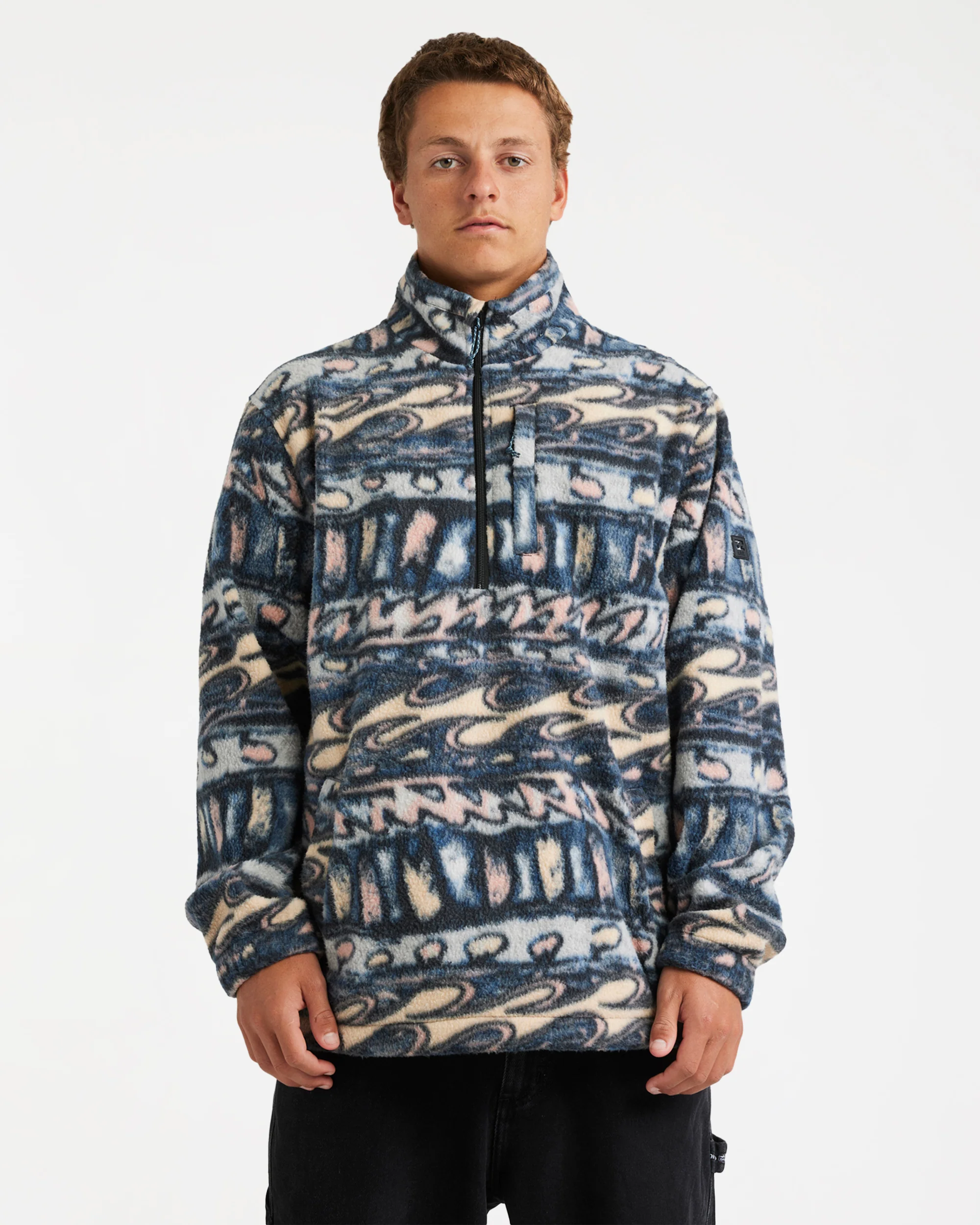 Mens Occy Heritage Half Zip Fleece Pullover - Image 2