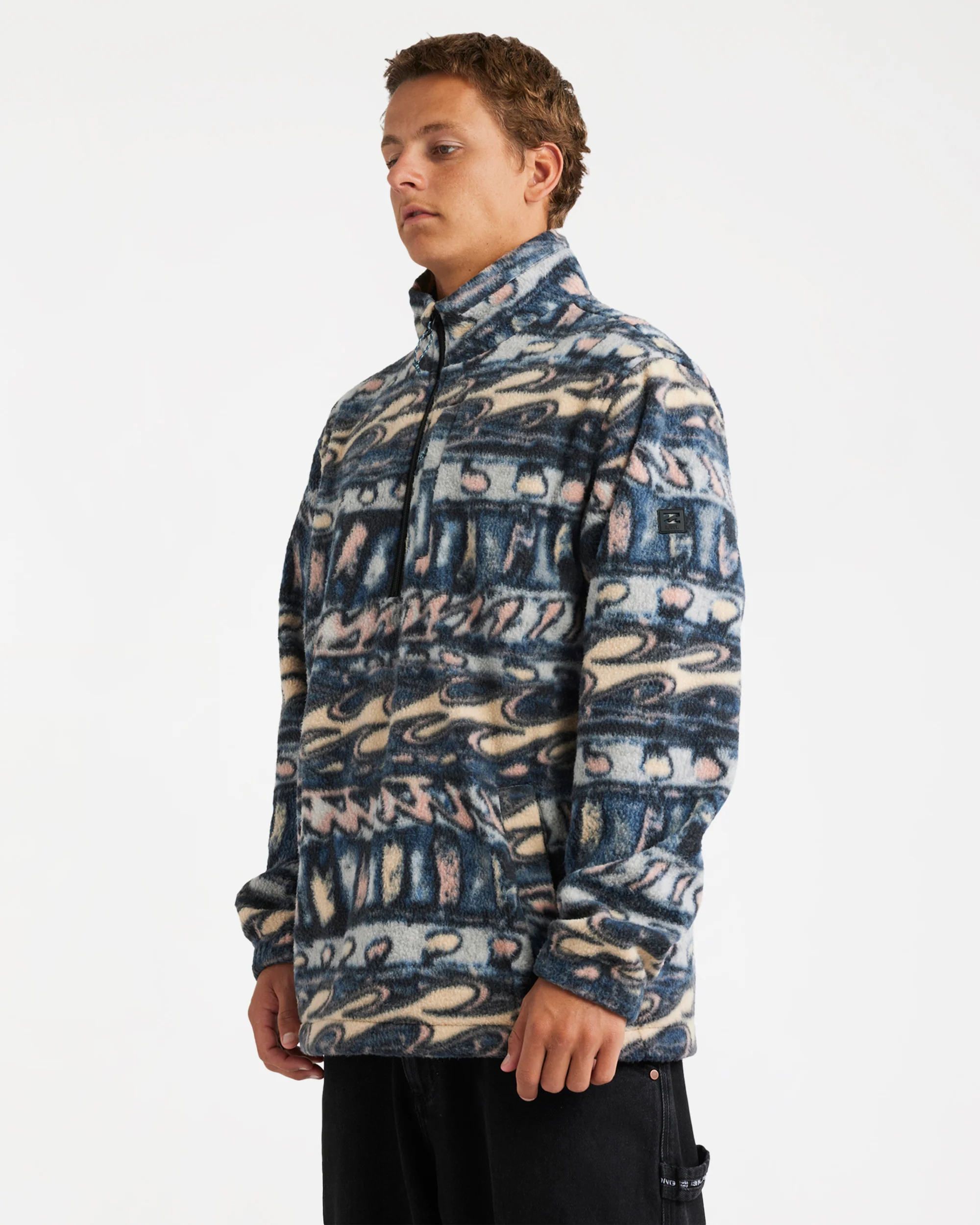 Mens Occy Heritage Half Zip Fleece Pullover - Image 3