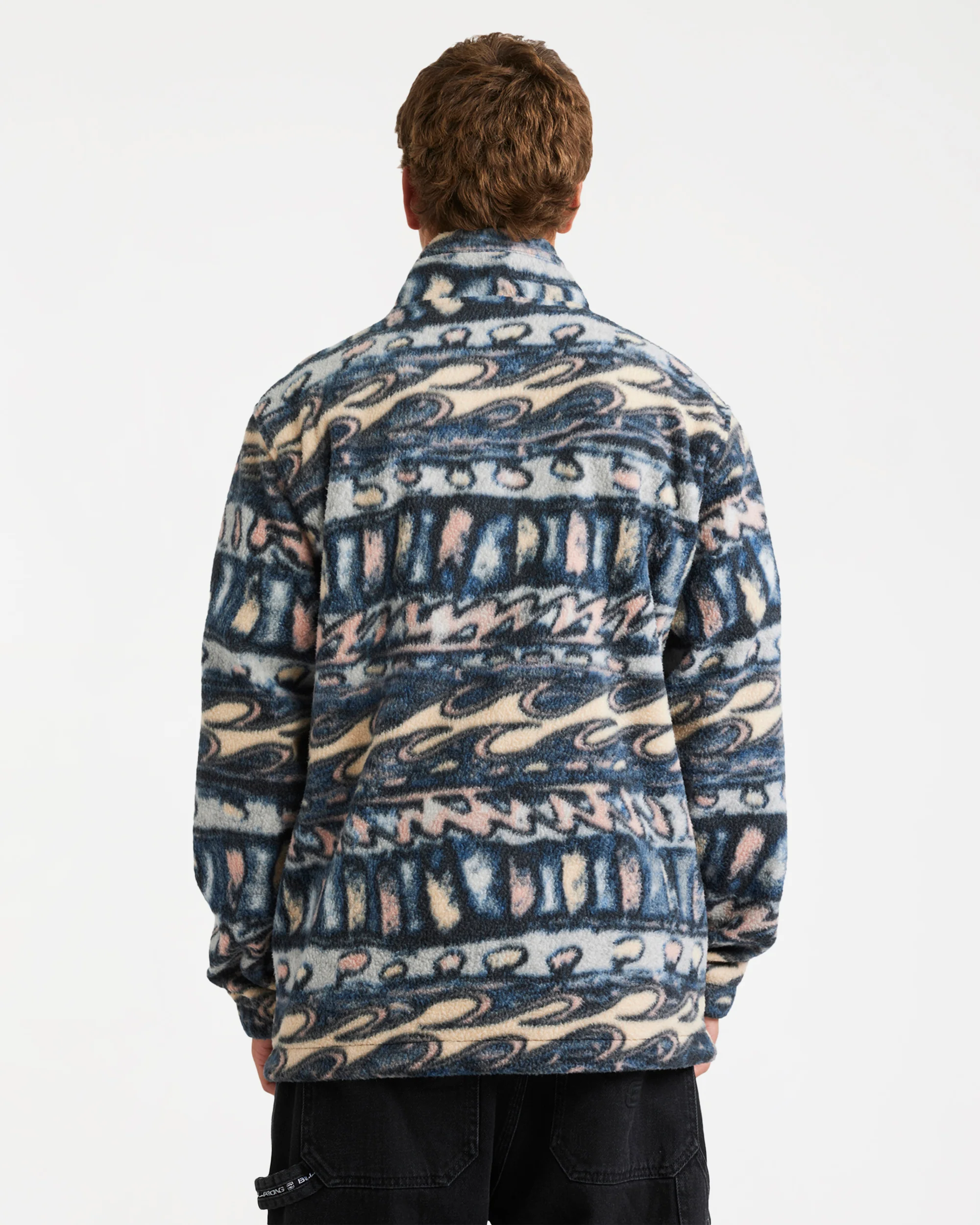 Mens Occy Heritage Half Zip Fleece Pullover - Image 4