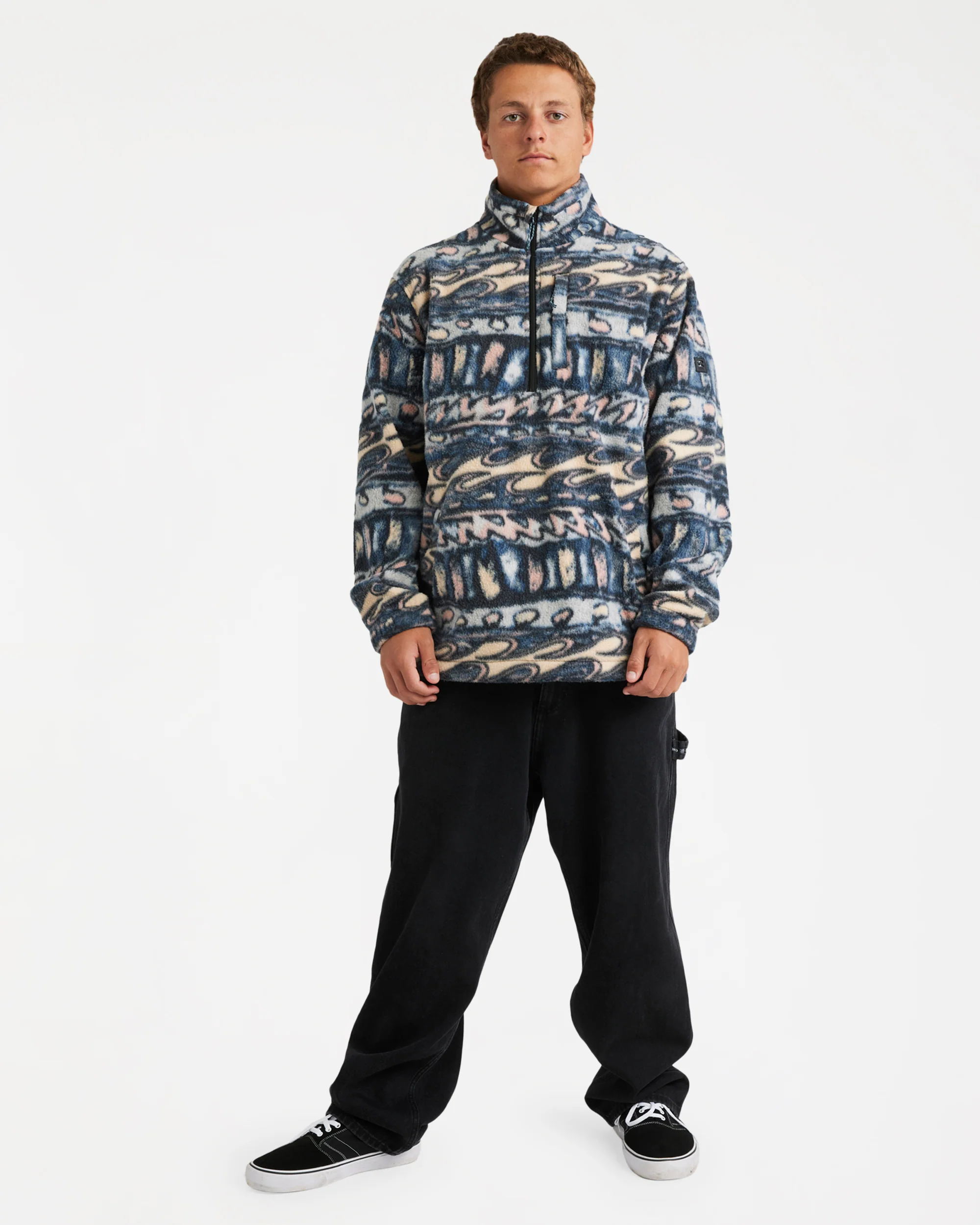 Mens Occy Heritage Half Zip Fleece Pullover - Image 6