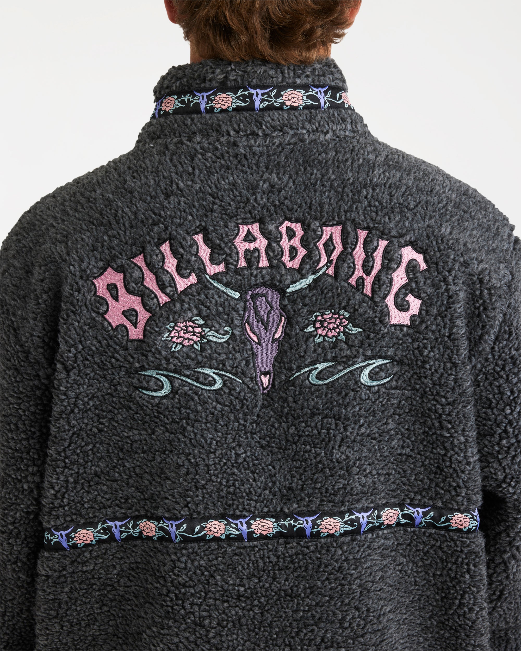 Mens Occy Tombstone Half Zip Fleece Pullover - Image 5