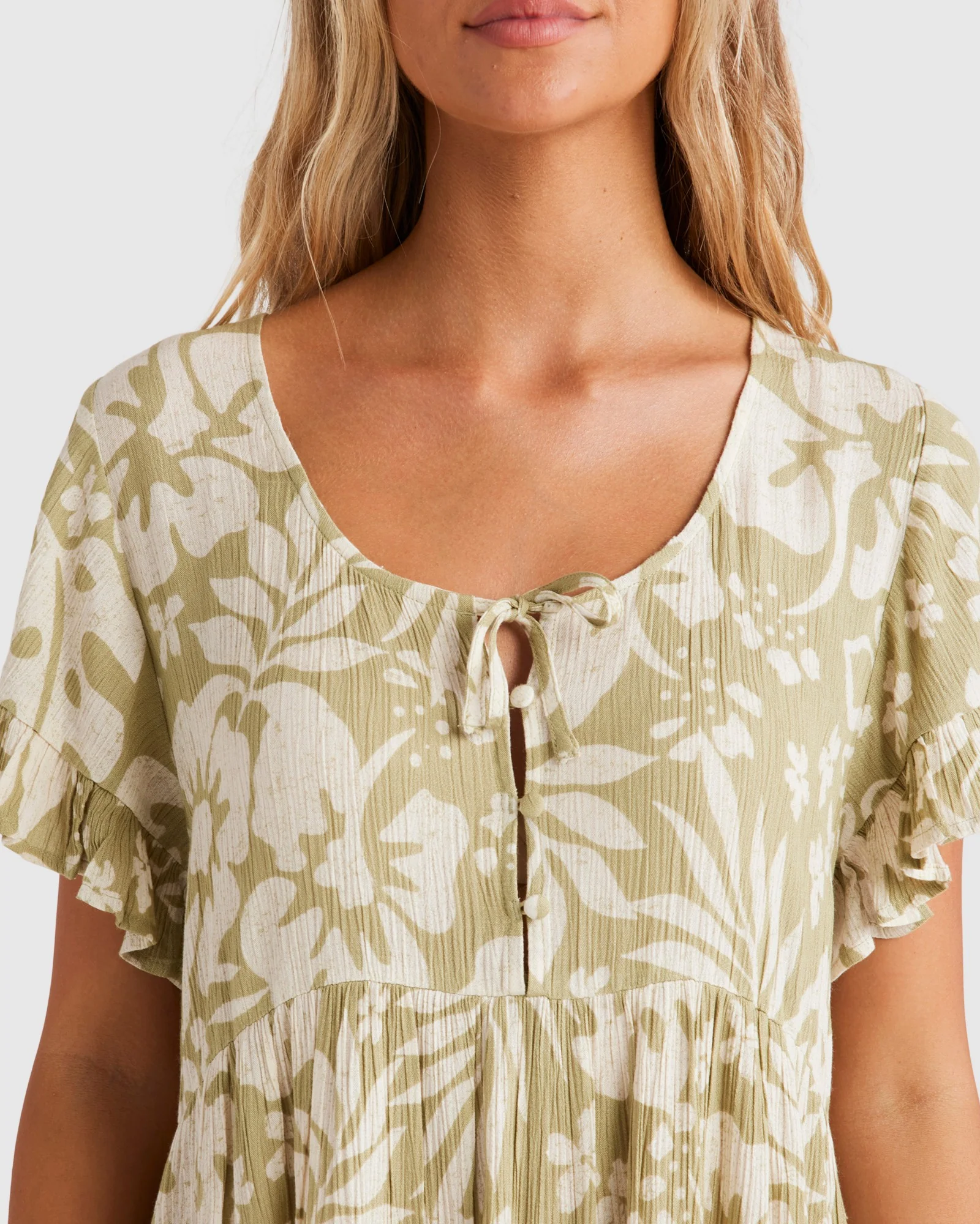 Womens Off Tropic Tiered Dress - Image 3