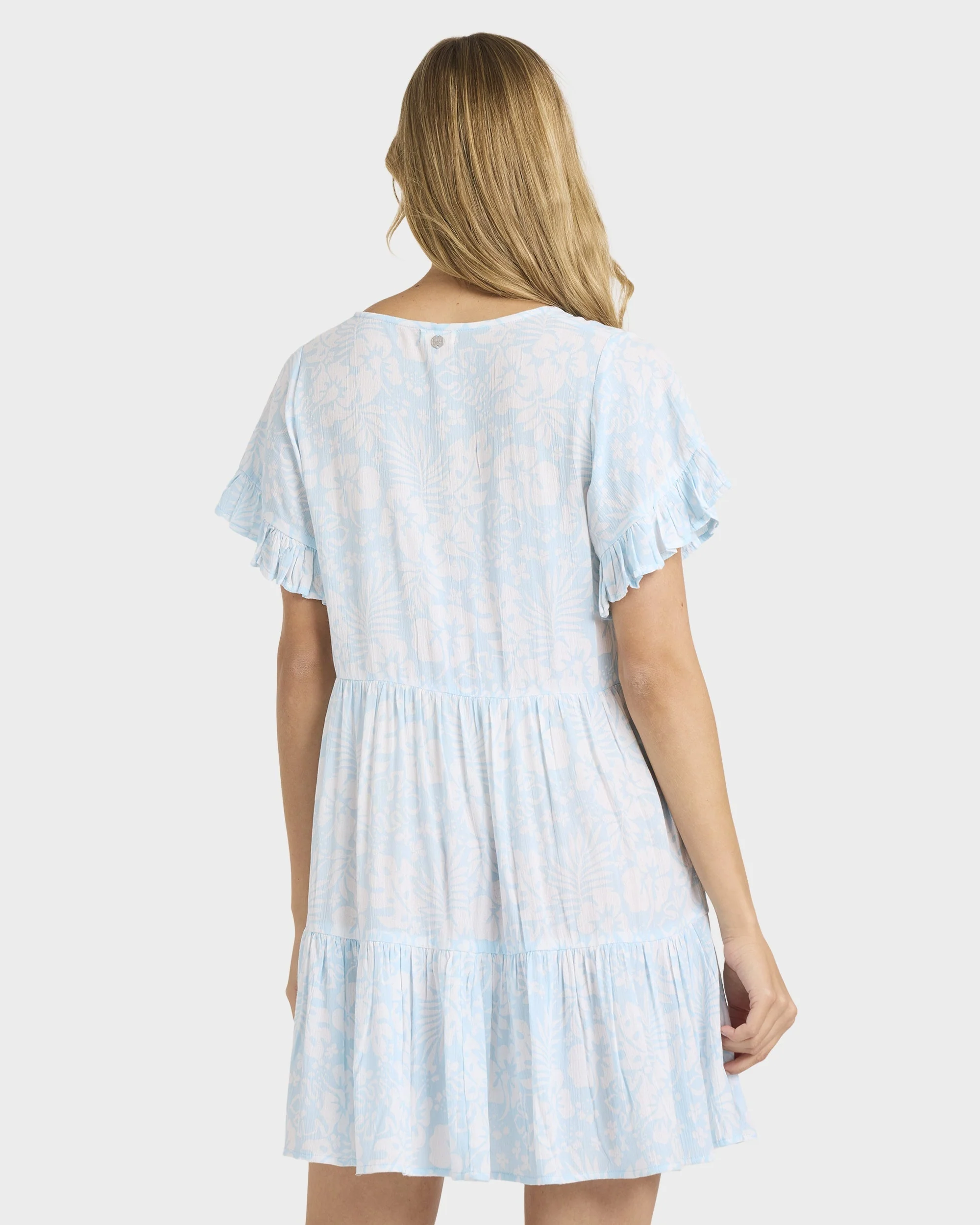 Womens Off Tropic Tier Mini Dress - Image 2