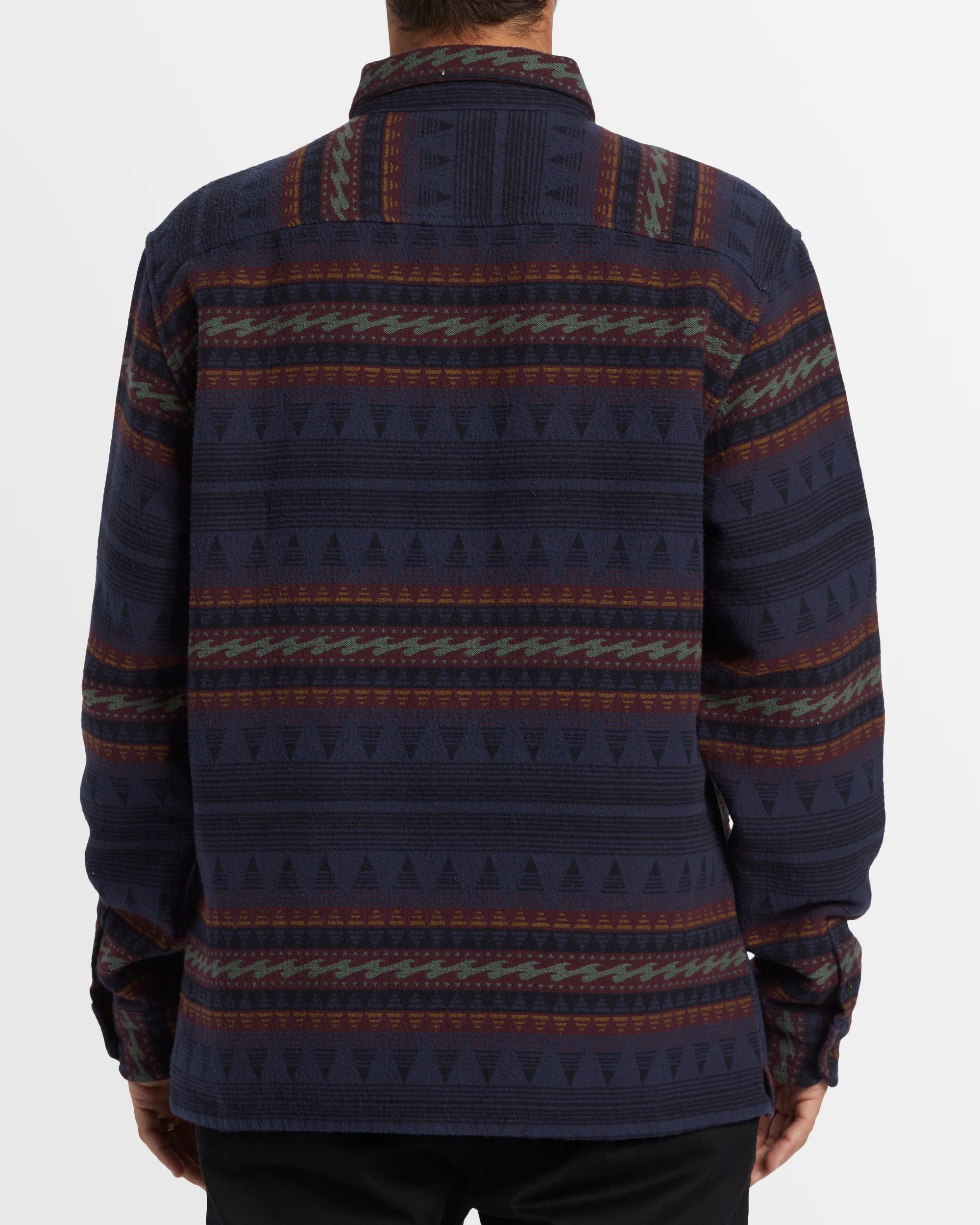 Mens Offshore Jacquard Flannel Shirt - Image 3