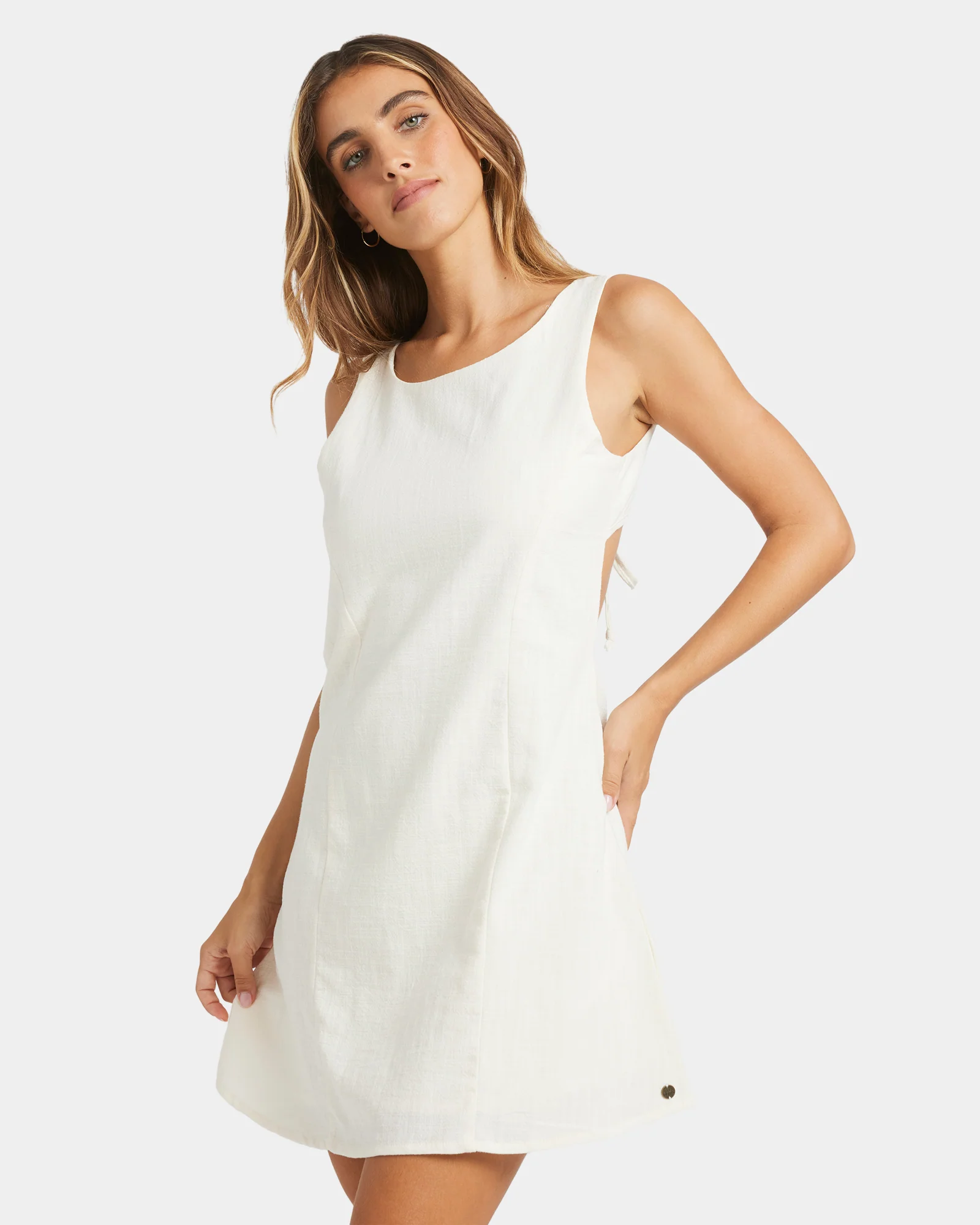 Womens Open Heart Mini Dress - Image 2