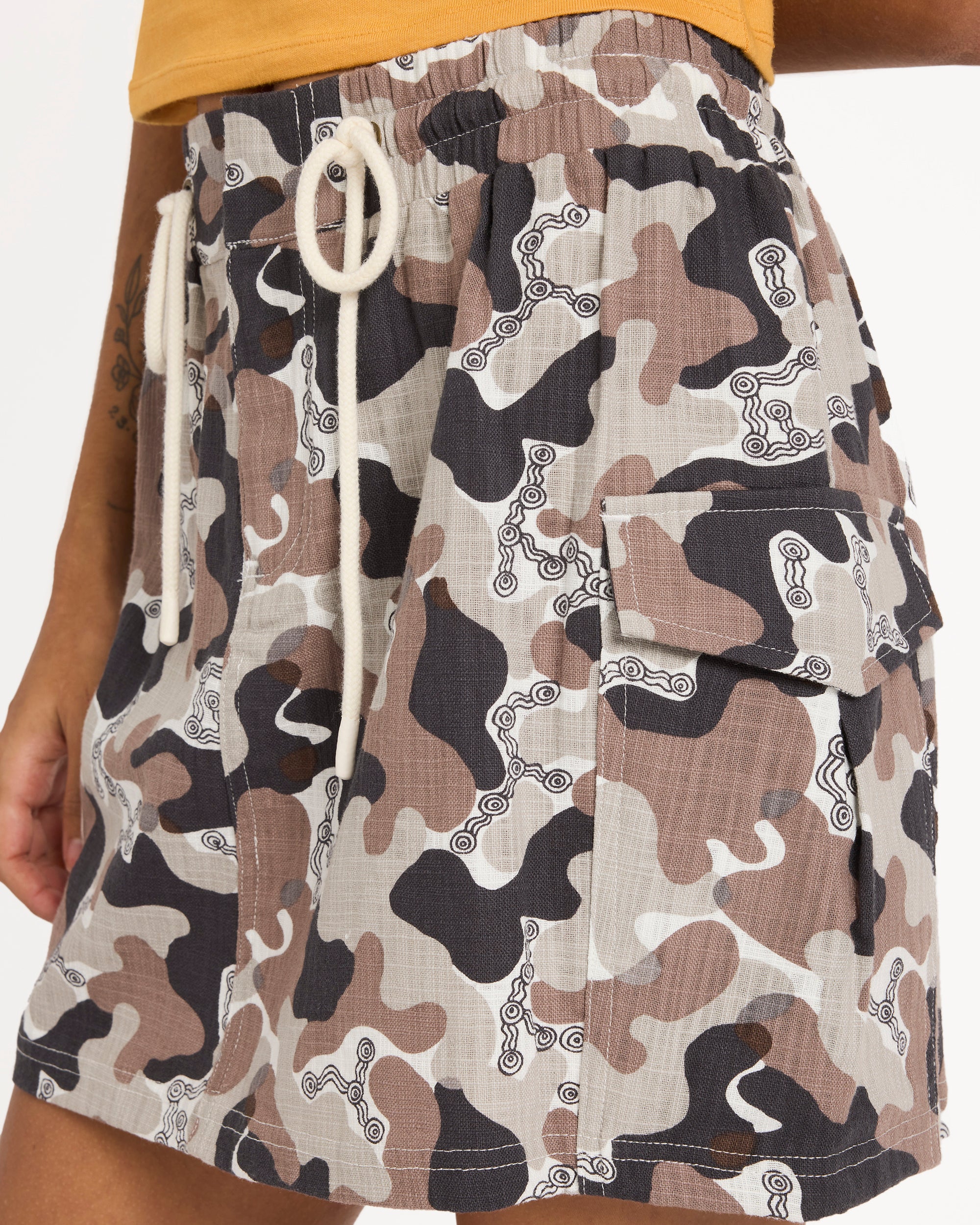 Womens Otis Camo Mini Skirt - Image 5