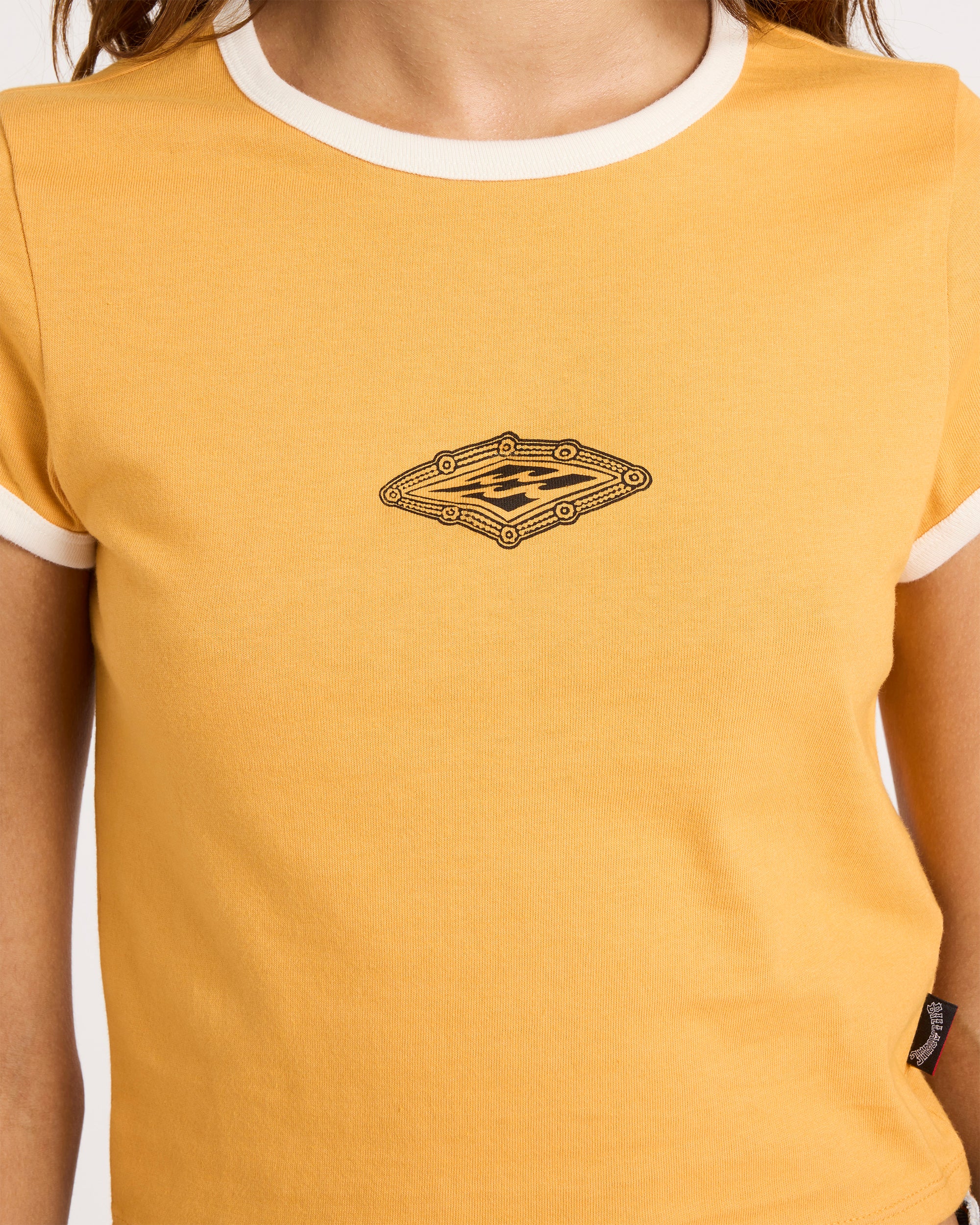 Womens Otis Diamond Crop T-Shirt - Image 5