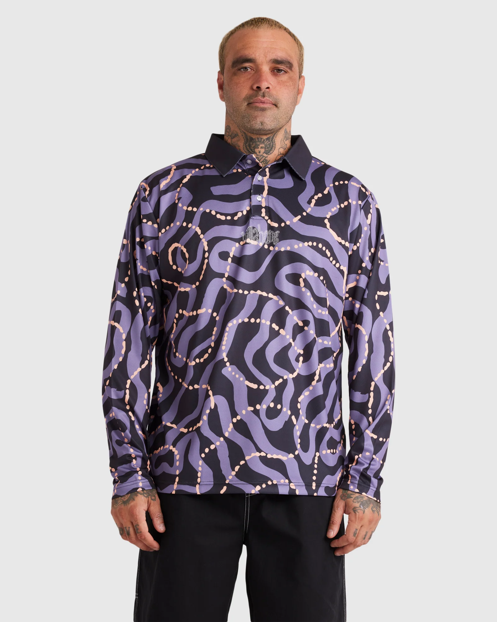 Mens Otis Mangrove Long Sleeve Surf Shirt - Image 2