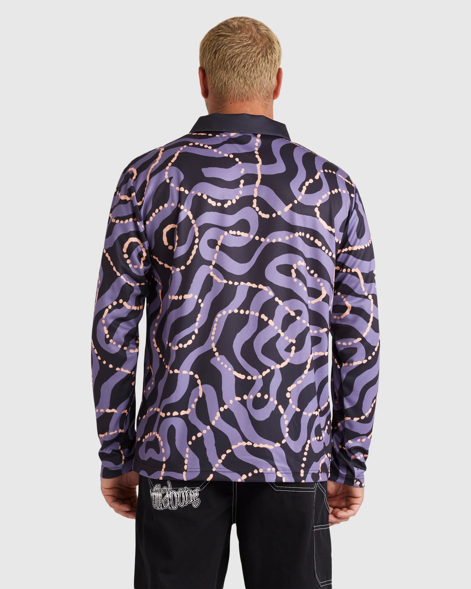 Mens Otis Mangrove Long Sleeve Surf Shirt - Image 3