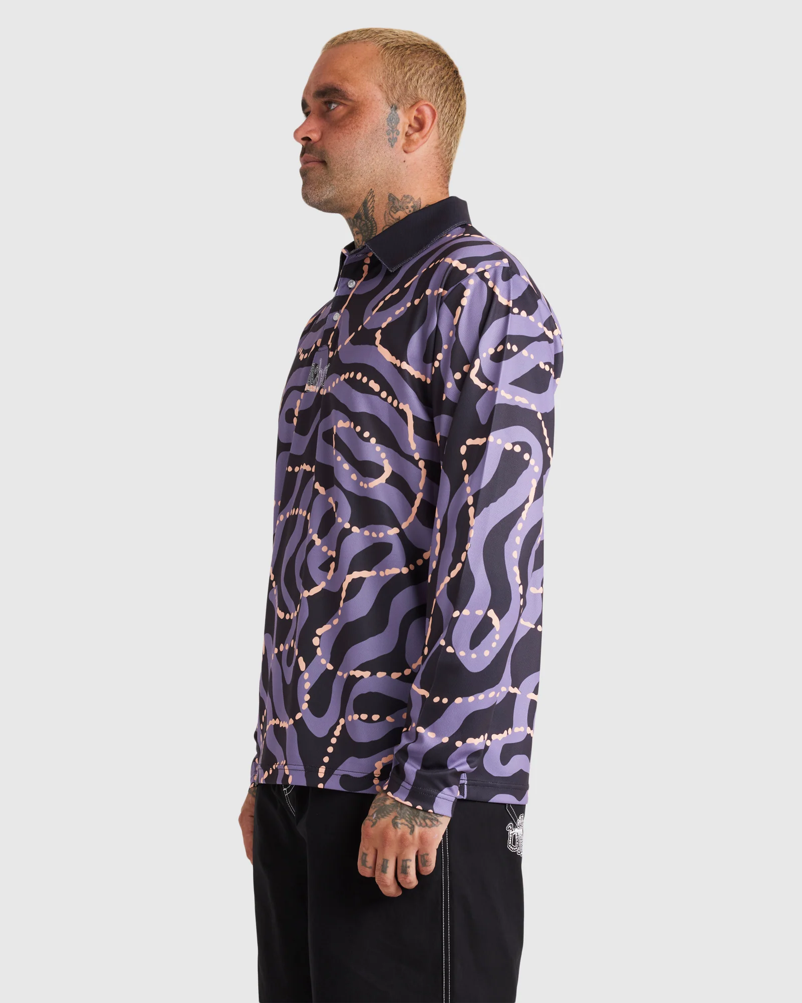 Mens Otis Mangrove Long Sleeve Surf Shirt - Image 4
