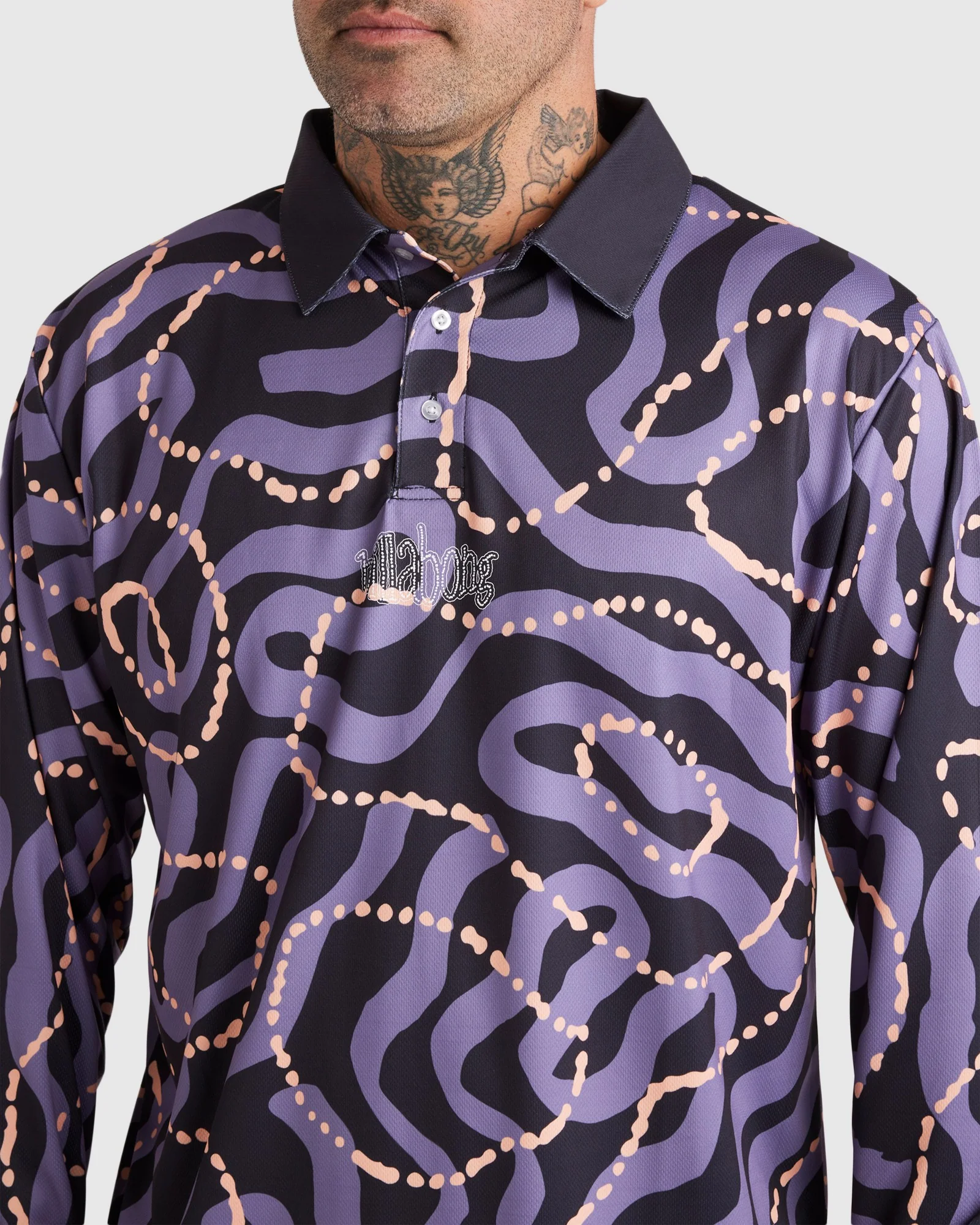 Mens Otis Mangrove Long Sleeve Surf Shirt - Image 5