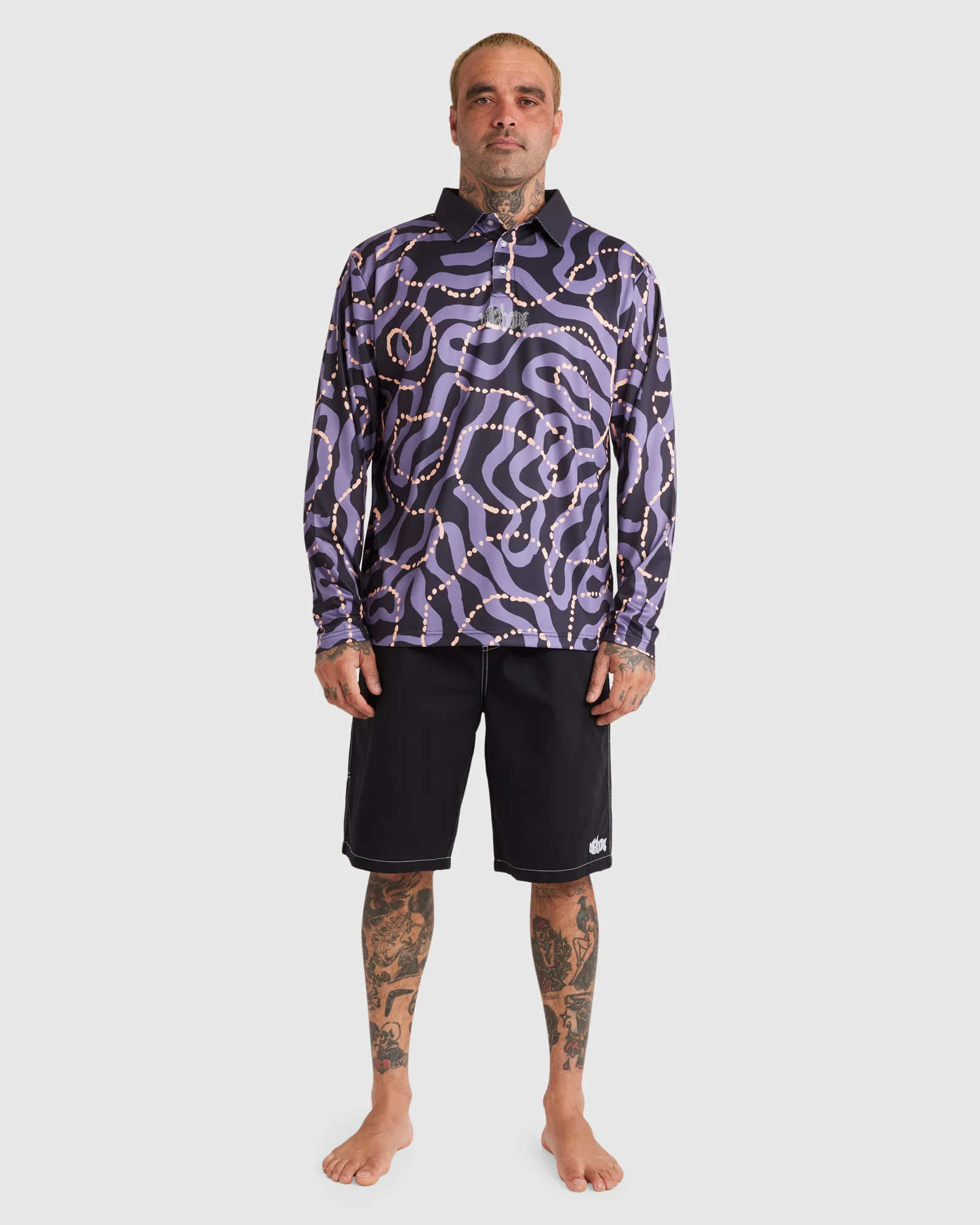 Mens Otis Mangrove Long Sleeve Surf Shirt - Image 6