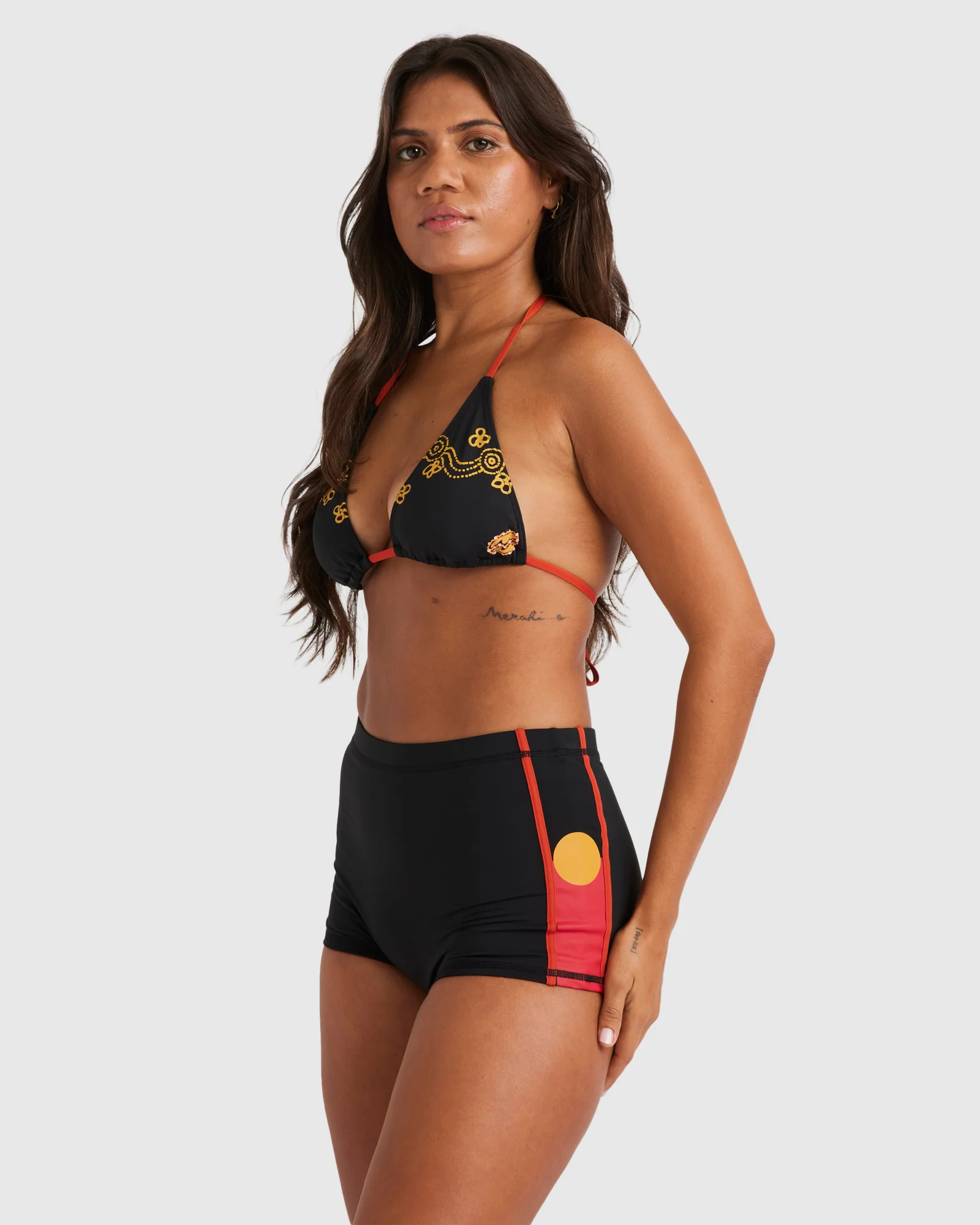 Womens Otis Sand Dune Surf Short Bikini Bottom - Image 4
