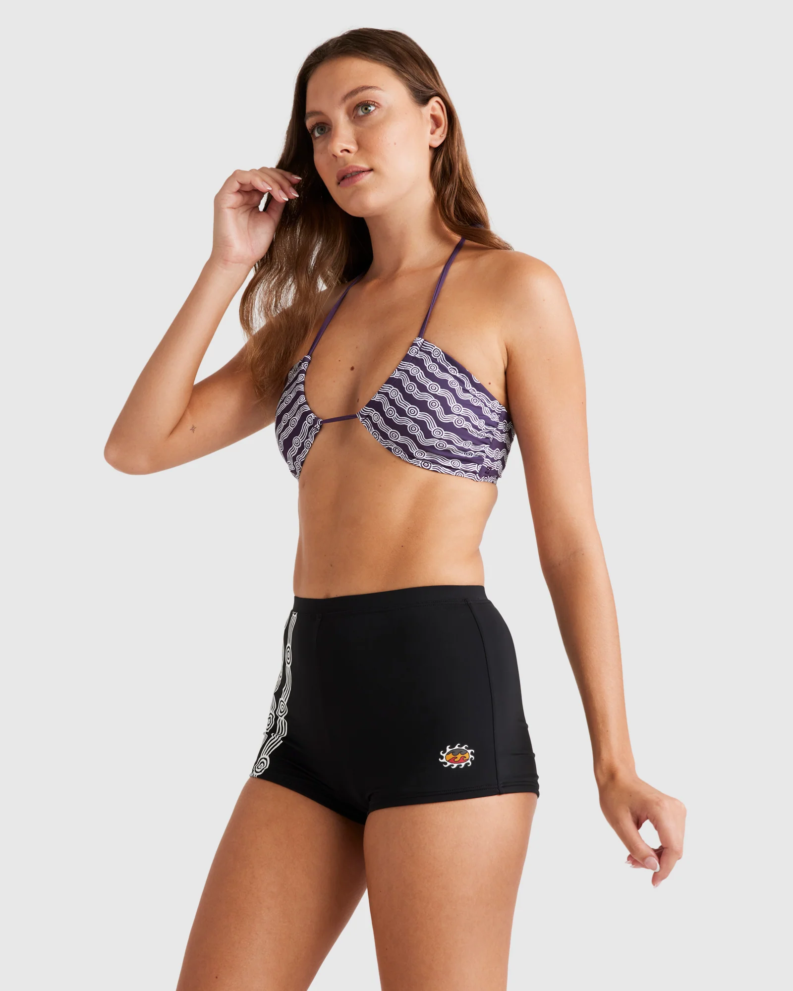 Womens Otis Water Palma Shorts Bikini Bottom - Image 2