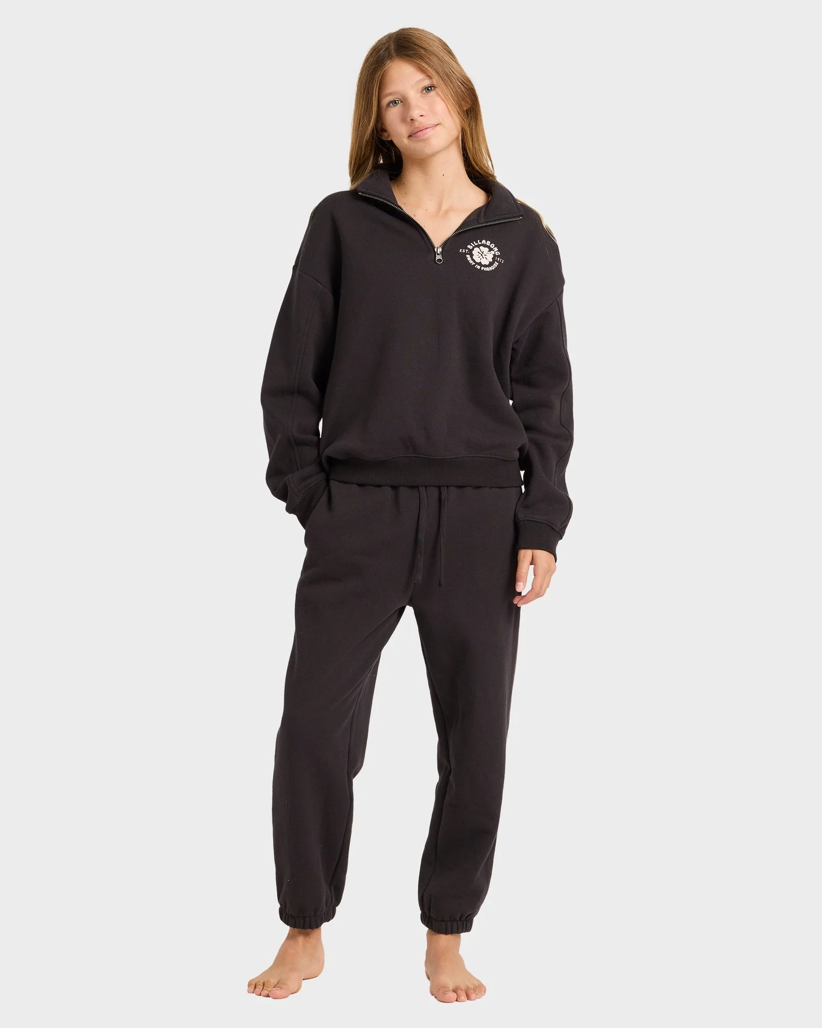 Girls 6-16 Paradise Half Zip Fleece Pullover - Image 5