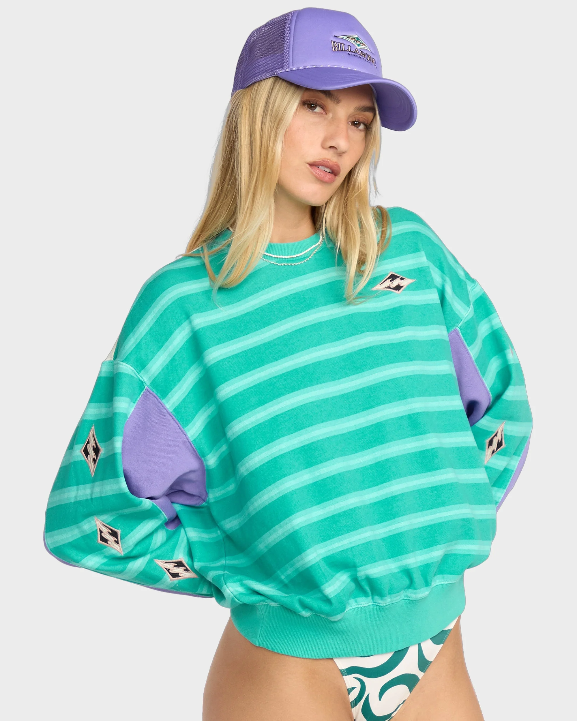 Womens Party Block Crew Neck - Image 4