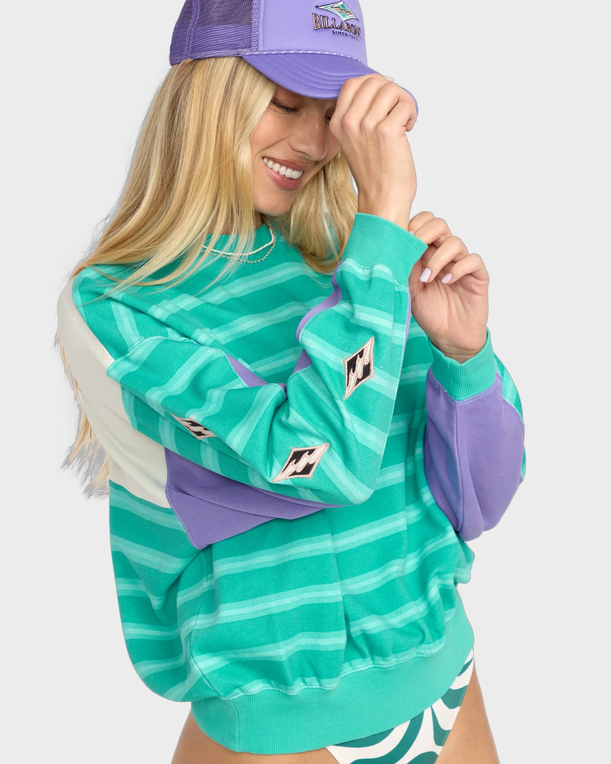 Womens Party Block Crew Neck - Image 5