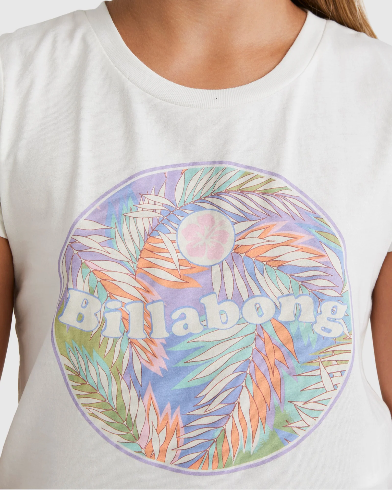 Girls 6-12 Pastel Palms Formula T-Shirt - Image 4