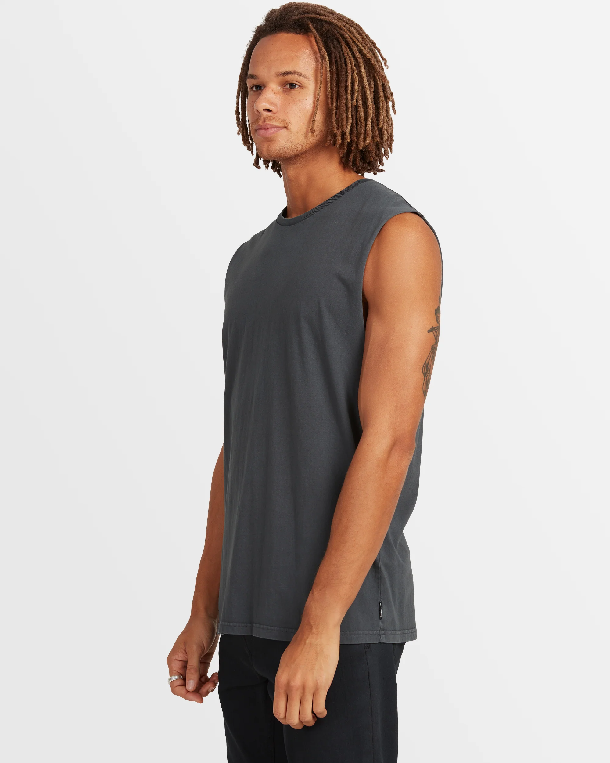 Mens Premium Wave Washed Muscle Top