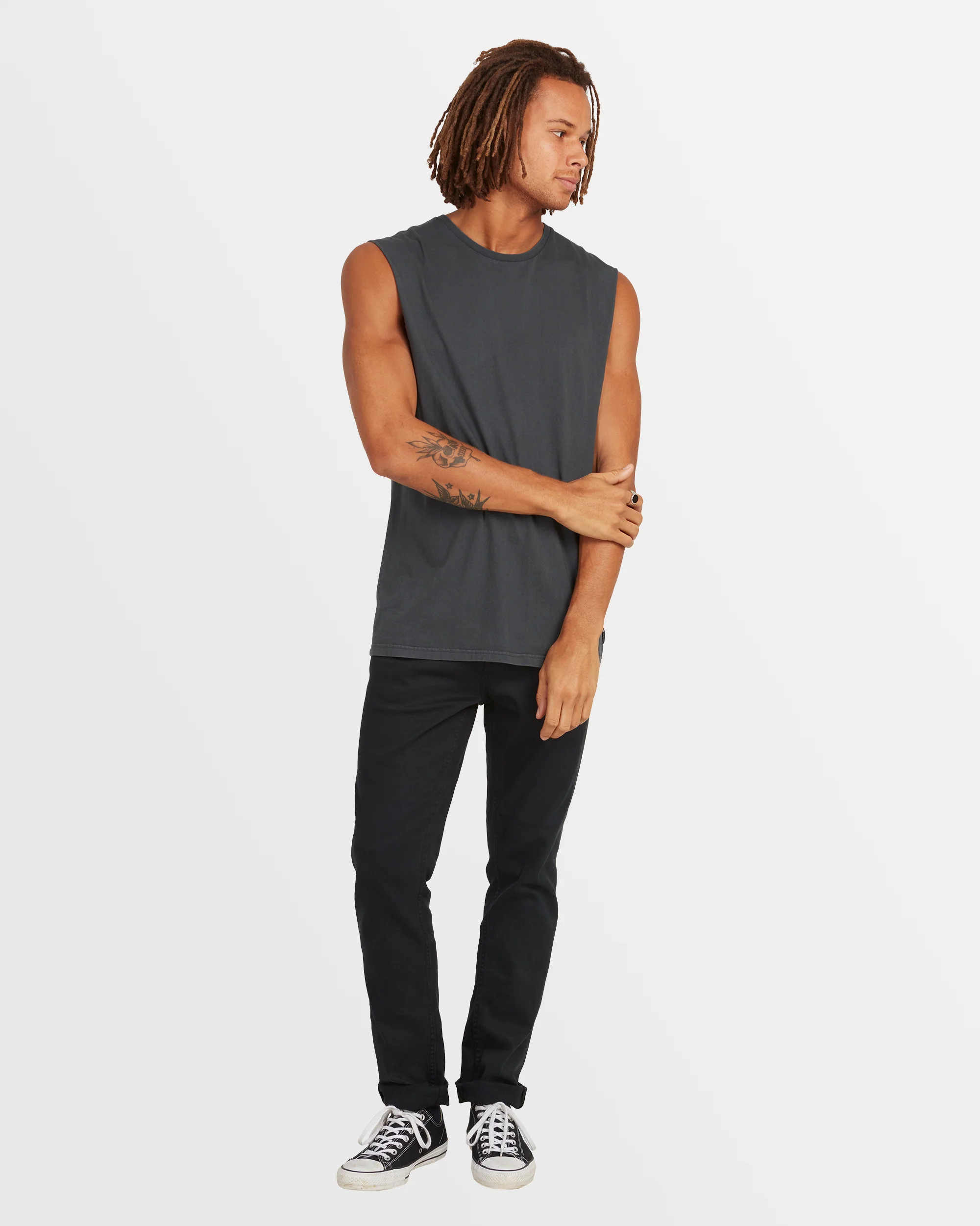 Mens Premium Wave Washed Muscle Top - Image 4