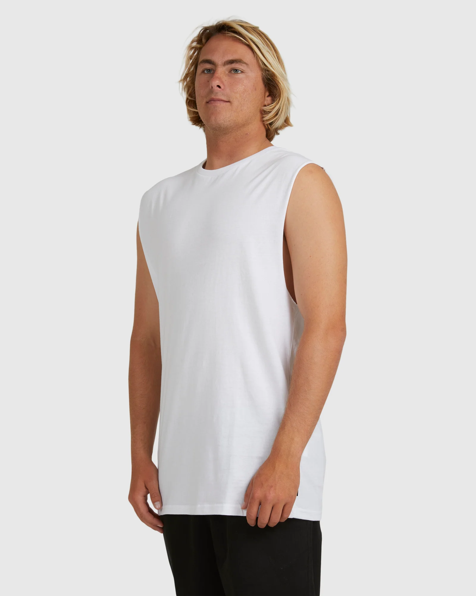 Mens Premium Wave Washed Muscle Top - Image 2